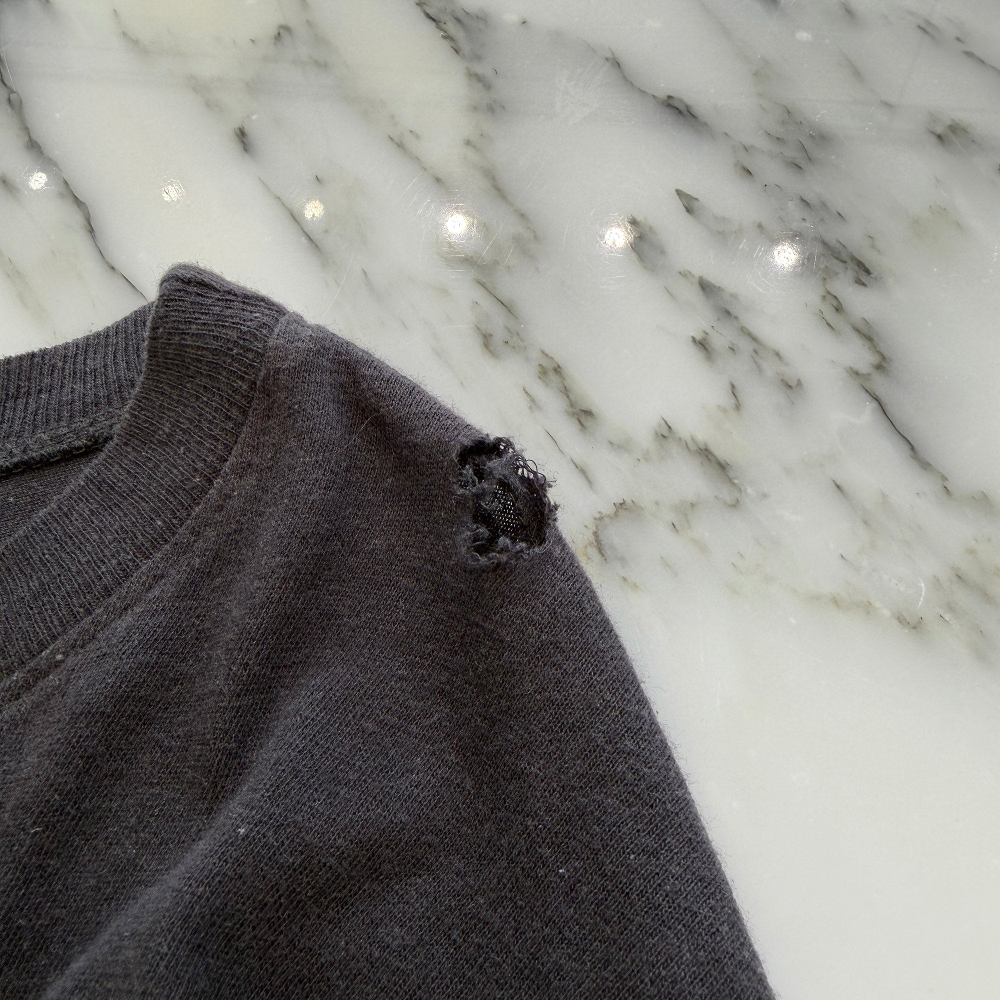 CHROME HEARTS 33 Horseshoe Crack Print Long Sleeve Tee Size M クロムハーツ 33 ホースシュー クラックプリント ロングスリーブＴシャツ サイズM