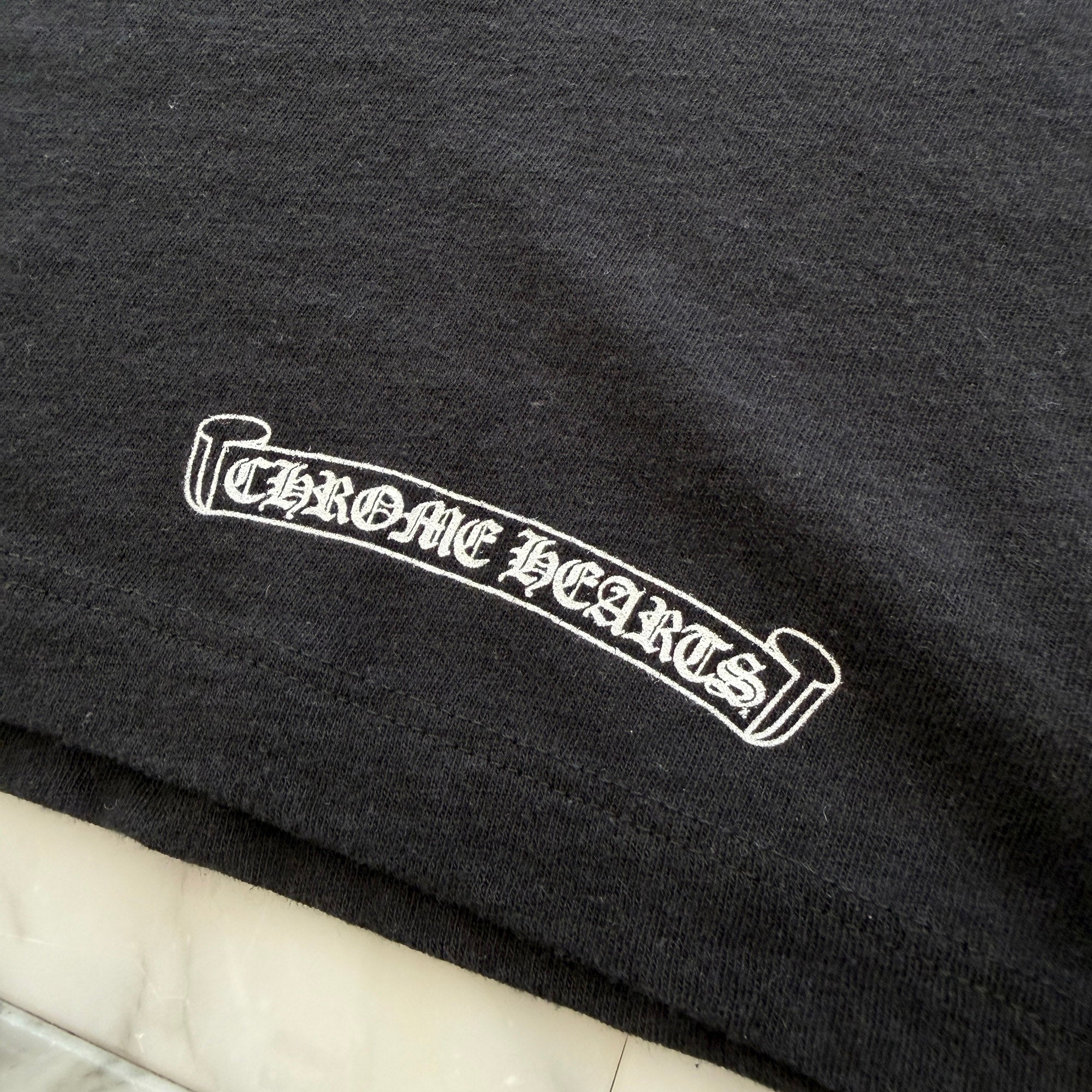 CHROME HEARTS 33 Horseshoe Crack Print Long Sleeve Tee Size M クロムハーツ 33 ホースシュー クラックプリント ロングスリーブＴシャツ サイズM