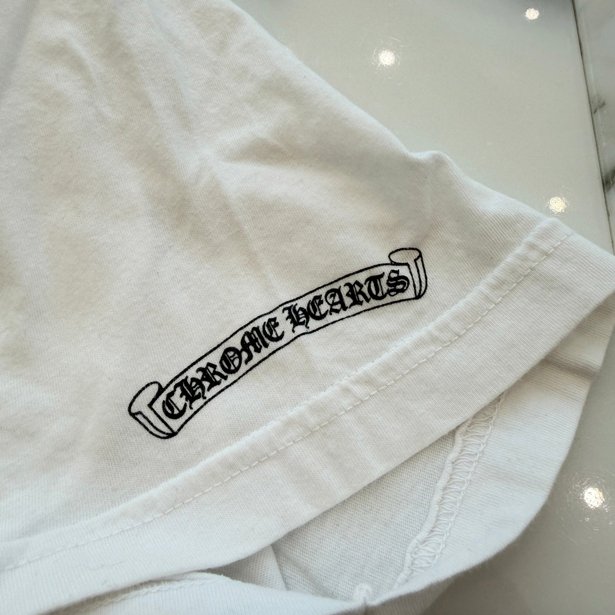 CHROME HEARTS Horseshoe Side Vertical Logo Tee Size XL クロムハーツ ホースシュー サイド ヴァーティカルロゴ Tシャツ サイズXL