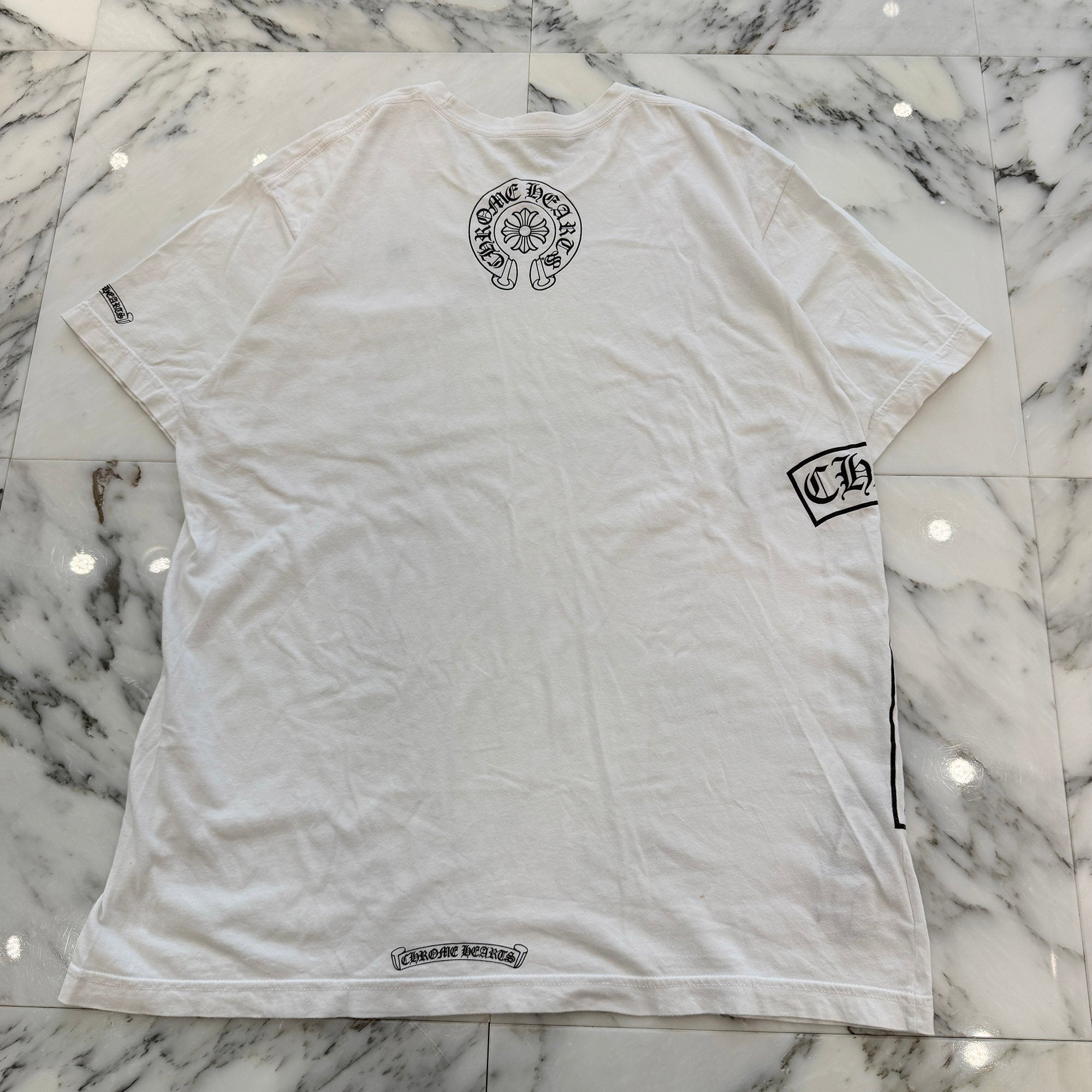 CHROME HEARTS Horseshoe Side Vertical Logo Tee Size XL クロムハーツ ホースシュー サイド ヴァーティカルロゴ Tシャツ サイズXL
