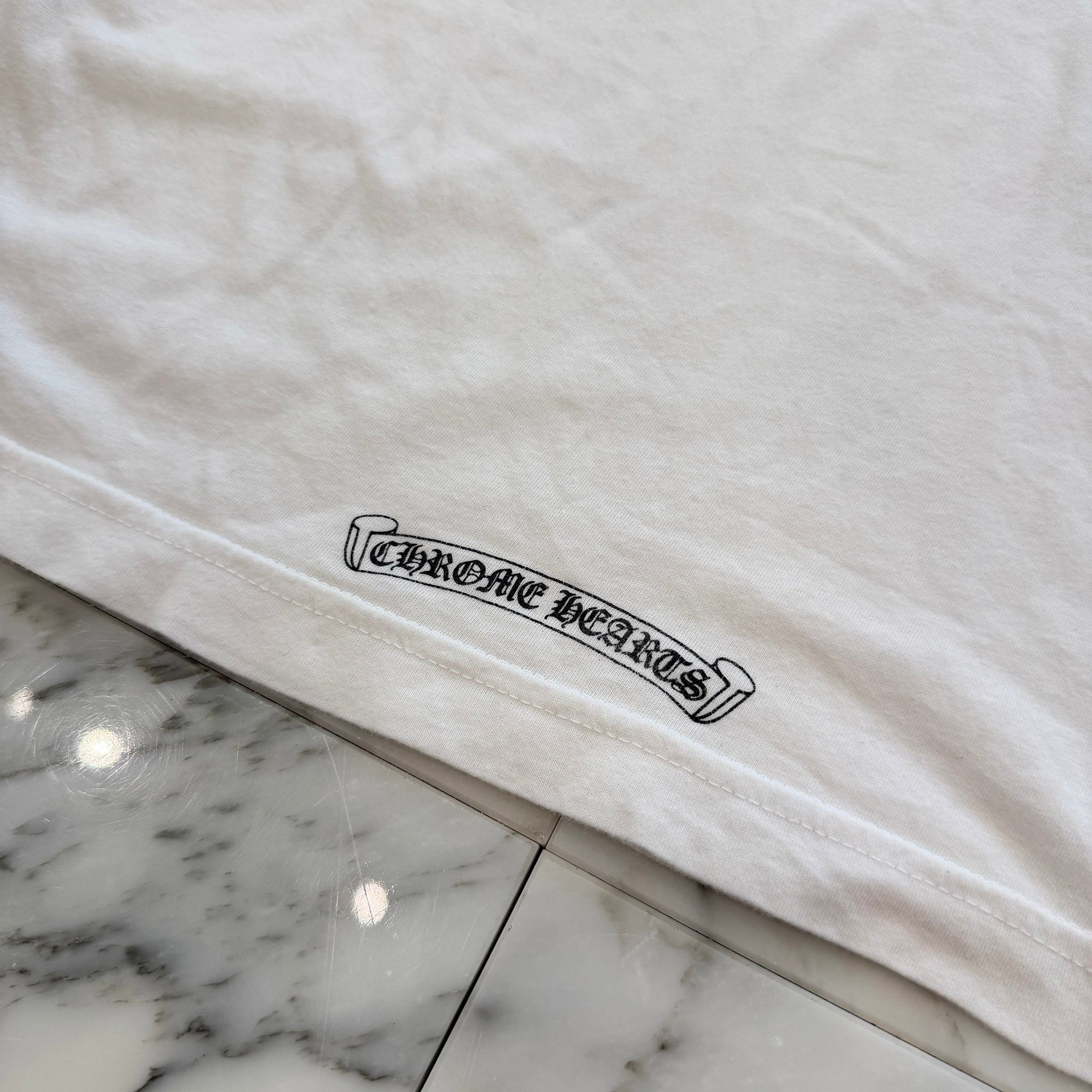 CHROME HEARTS Horseshoe Side Vertical Logo Tee Size XL クロムハーツ ホースシュー サイド ヴァーティカルロゴ Tシャツ サイズXL