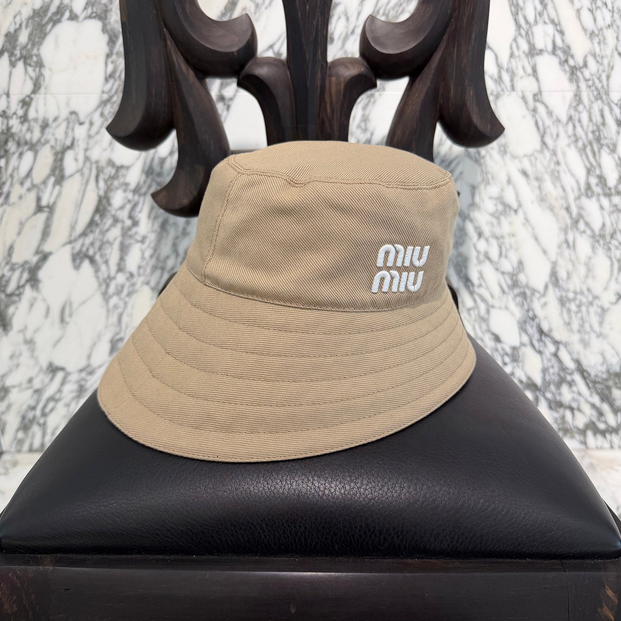 MIU MIU 2024SS Bucket Drill Hat 5HC341 2DXI Size M ミュウミュウ バケット ドリルハット サイズM