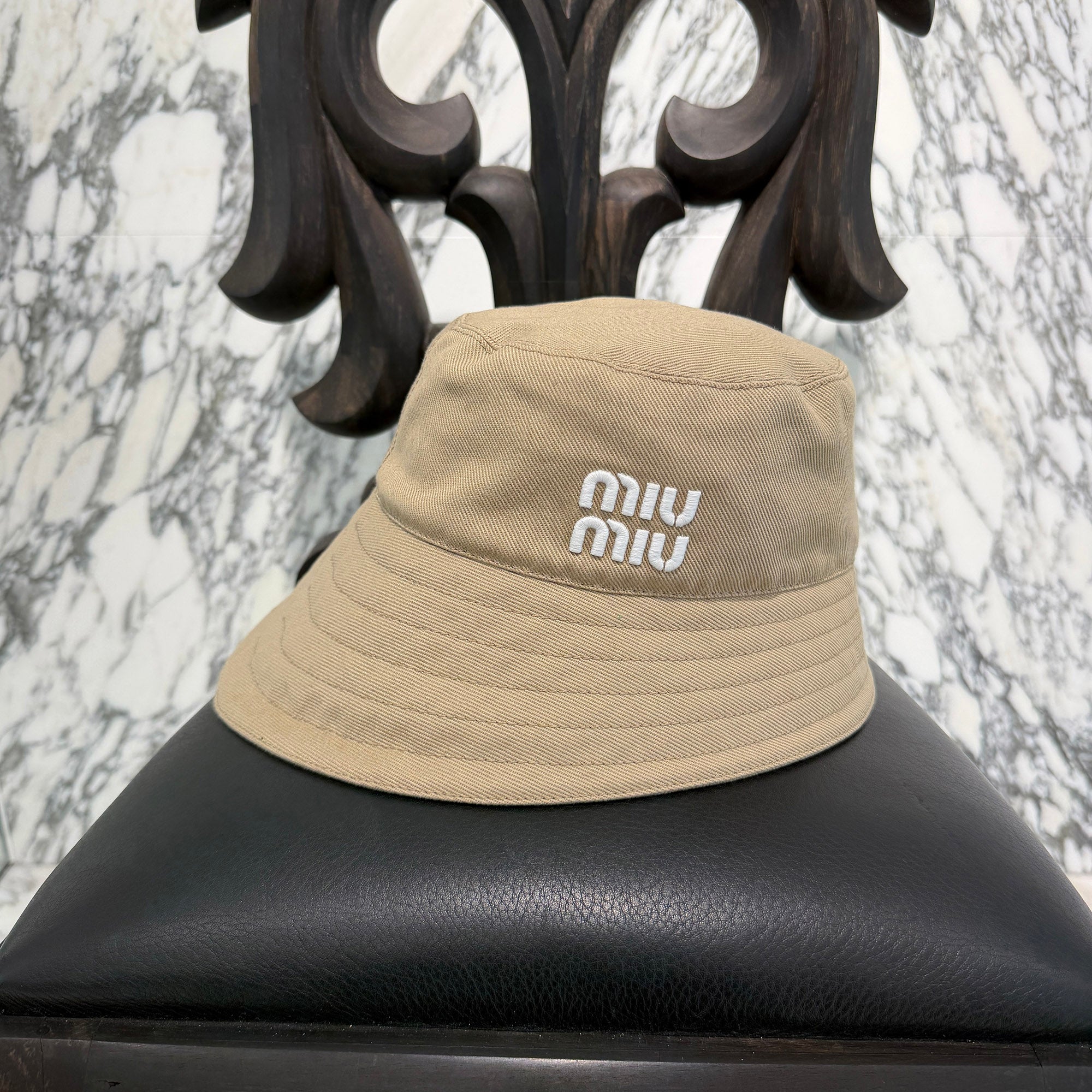 MIU MIU 2024SS Bucket Drill Hat 5HC341 2DXI Size M ミュウミュウ バケット ドリルハット サイズM