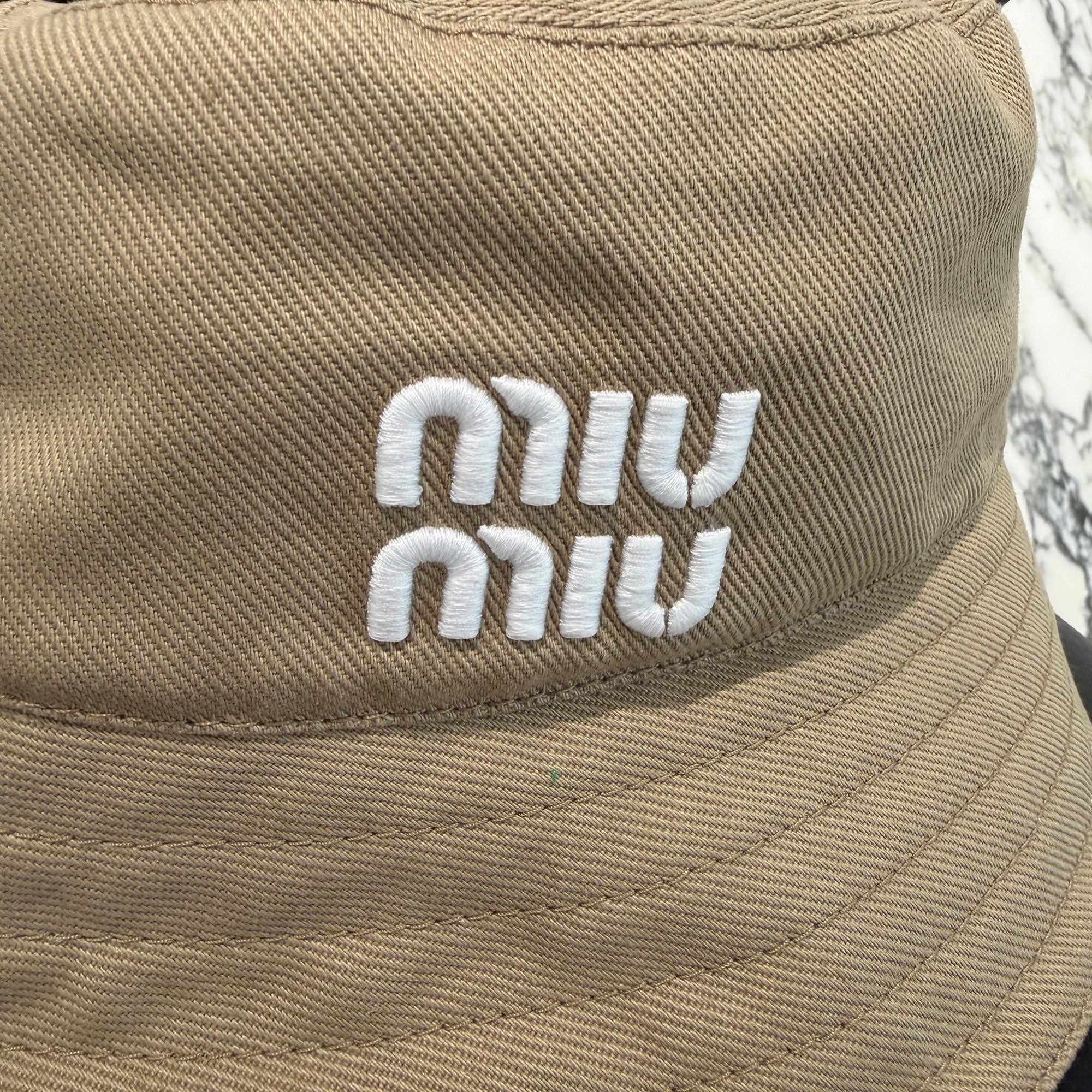 MIU MIU 2024SS Bucket Drill Hat 5HC341 2DXI Size M ミュウミュウ バケット ドリルハット サイズM