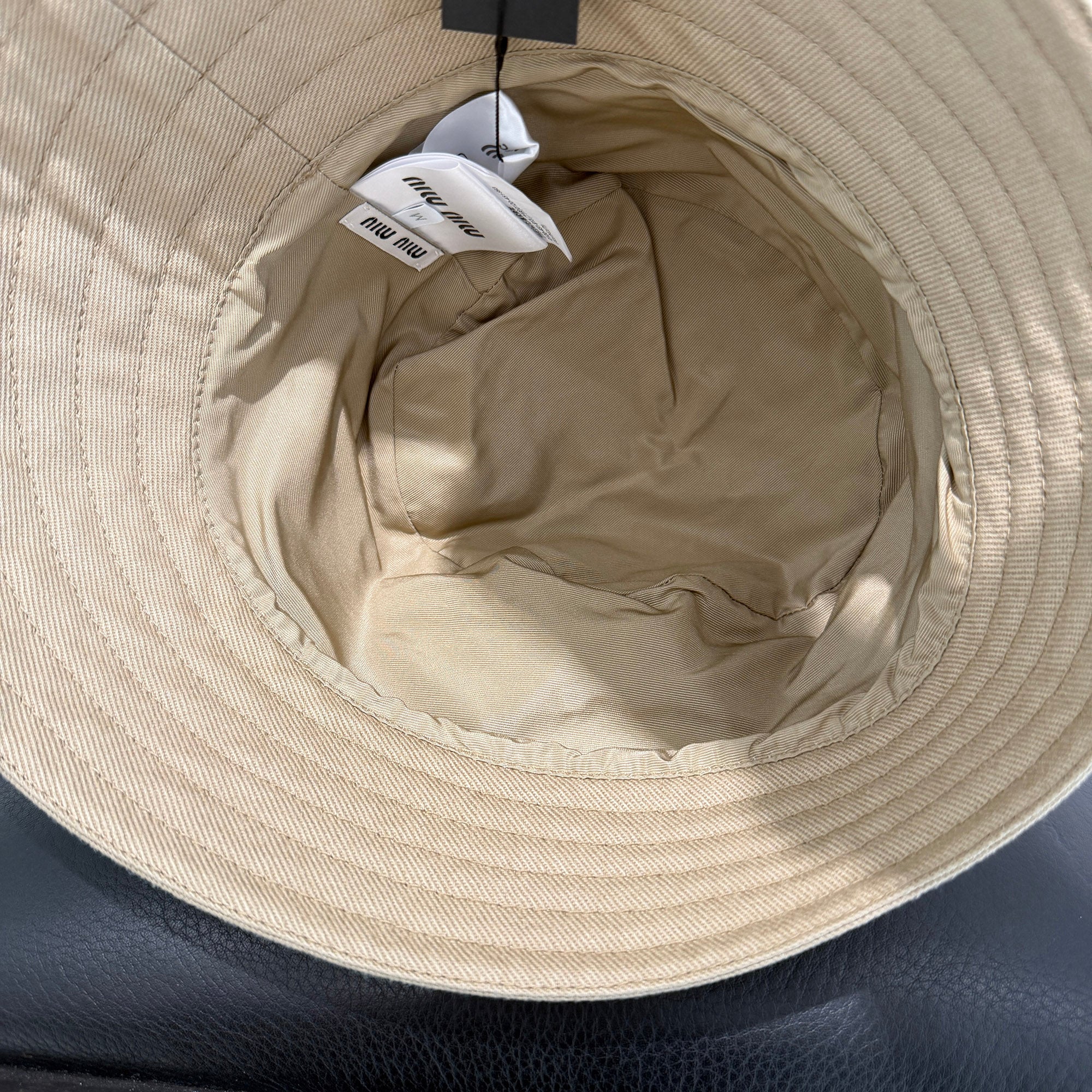 MIU MIU 2024SS Bucket Drill Hat 5HC341 2DXI Size M ミュウミュウ バケット ドリルハット サイズM