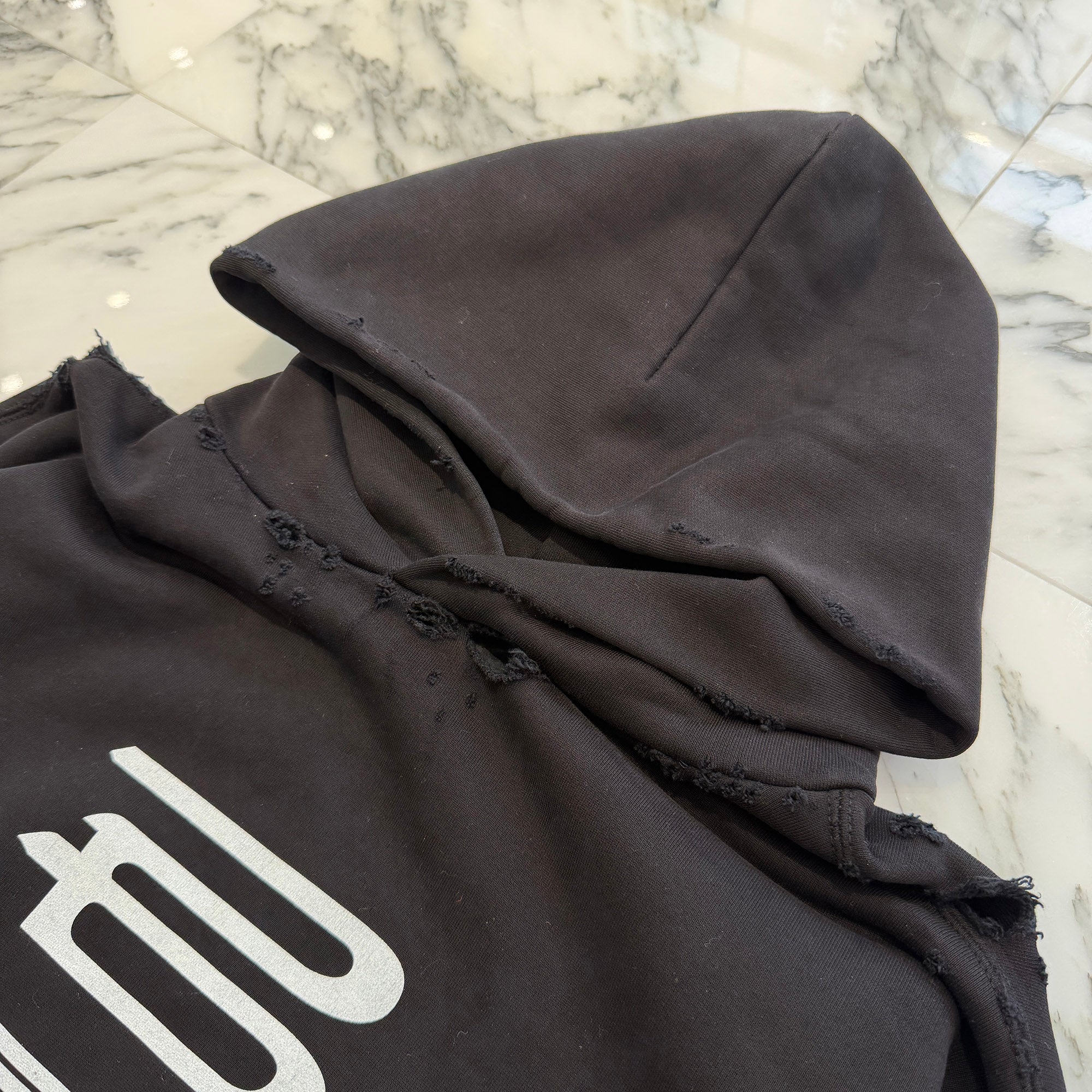 BALENCIAGA 2024SS AI GENERATED Medium Fit Pullover Hoodie 767877 TQVF9 Size XL バレンシアガ AI ジェネレイト ミディアムフィット プルオーバーフーディ サイズXL
