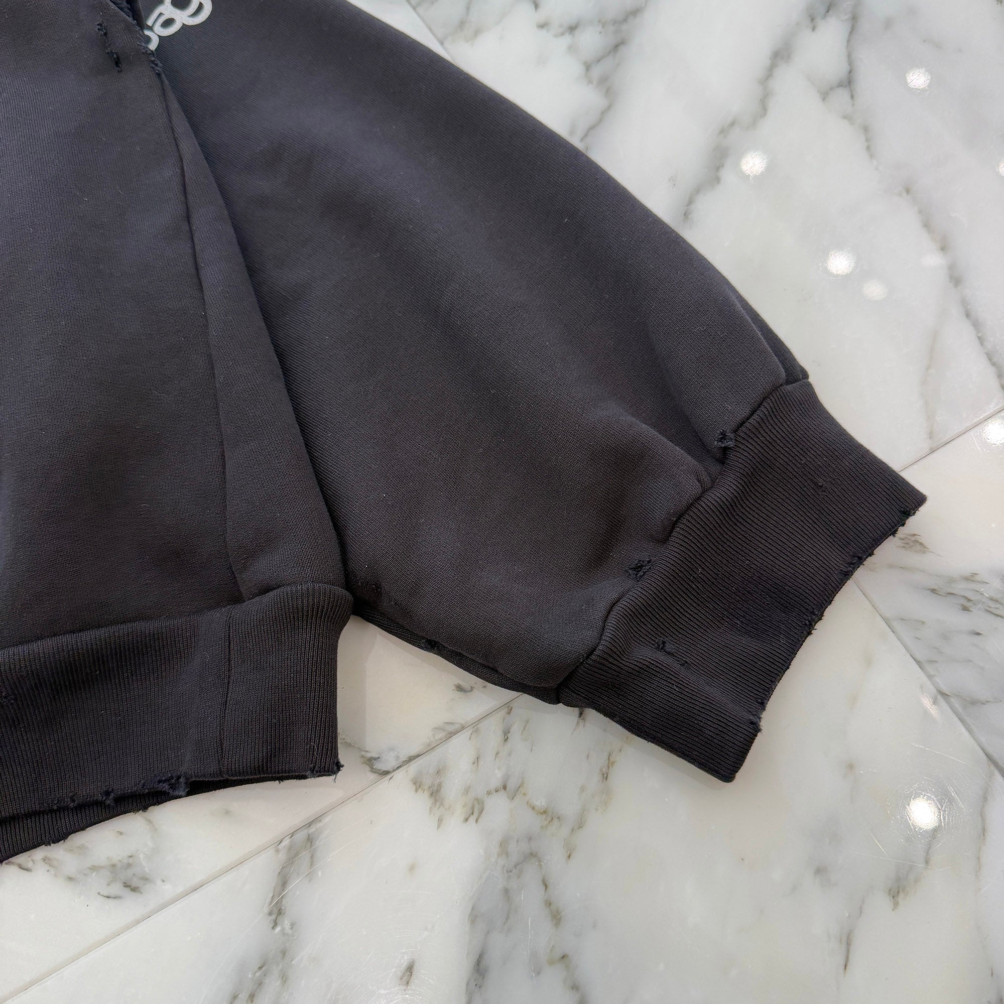 BALENCIAGA 2024SS AI GENERATED Medium Fit Pullover Hoodie 767877 TQVF9 Size XL バレンシアガ AI ジェネレイト ミディアムフィット プルオーバーフーディ サイズXL