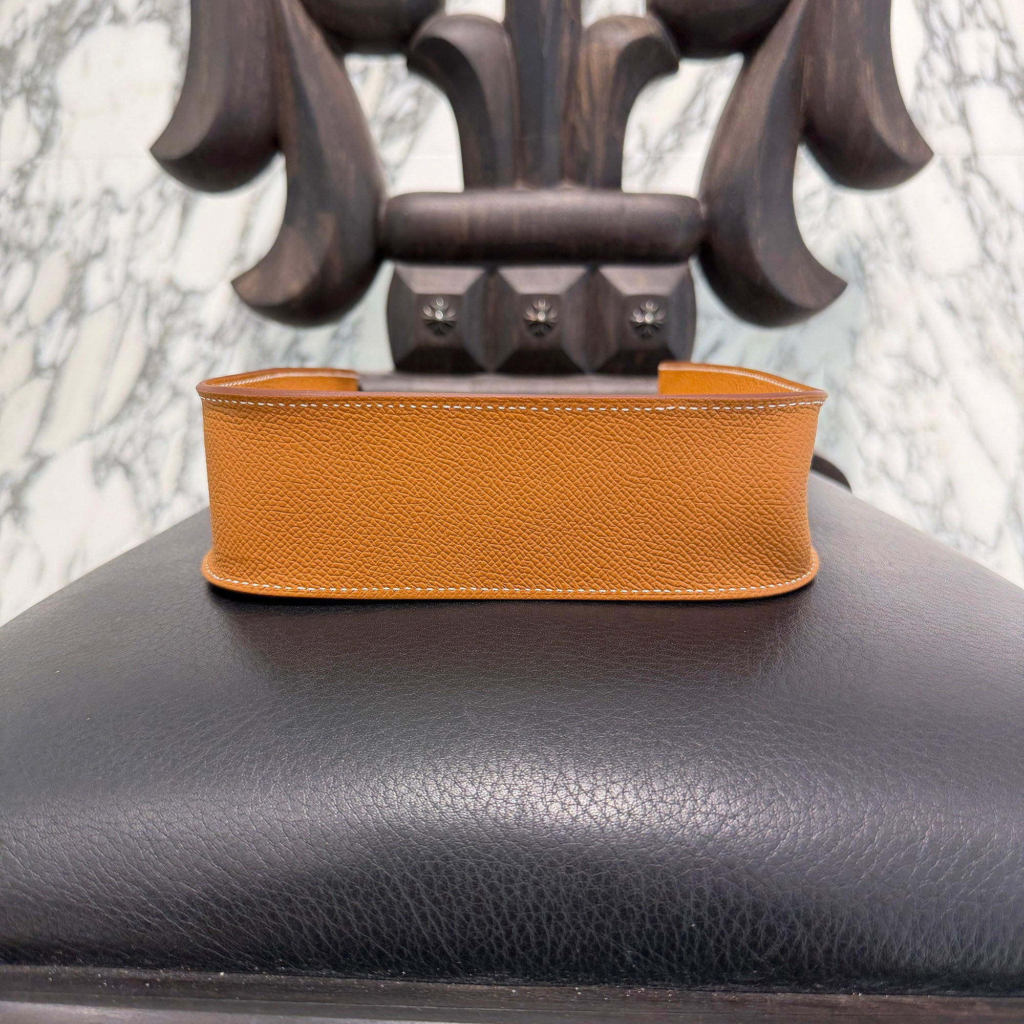 HERMES Evelyn Amazon TPM "Gold" G刻印 エルメス エブリン アマゾン TPM "ゴールド" レザーショルダーバッグ G刻印