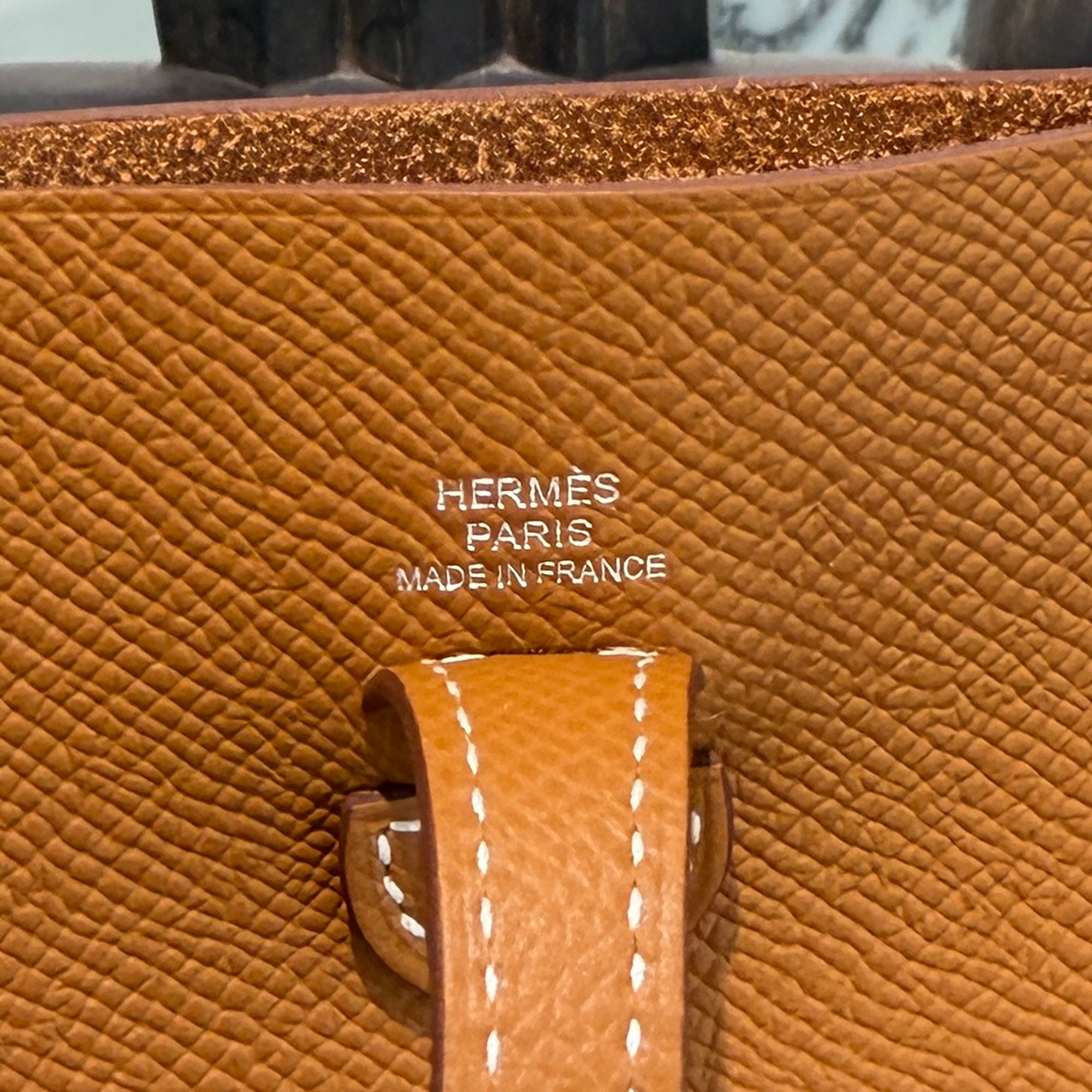 HERMES Evelyn Amazon TPM "Gold" G刻印 エルメス エブリン アマゾン TPM "ゴールド" レザーショルダーバッグ G刻印