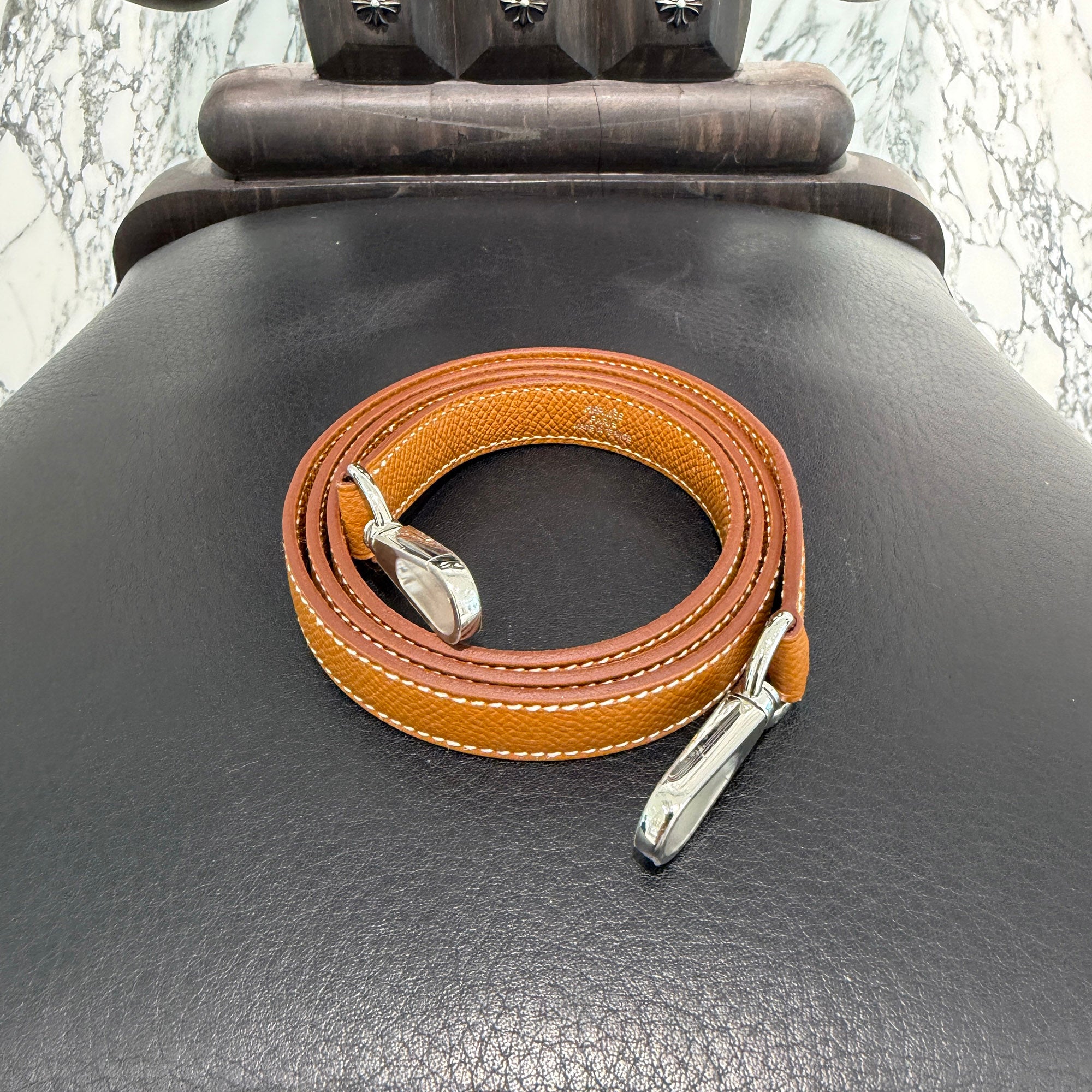 HERMES Evelyn Amazon TPM "Gold" G刻印 エルメス エブリン アマゾン TPM "ゴールド" レザーショルダーバッグ G刻印