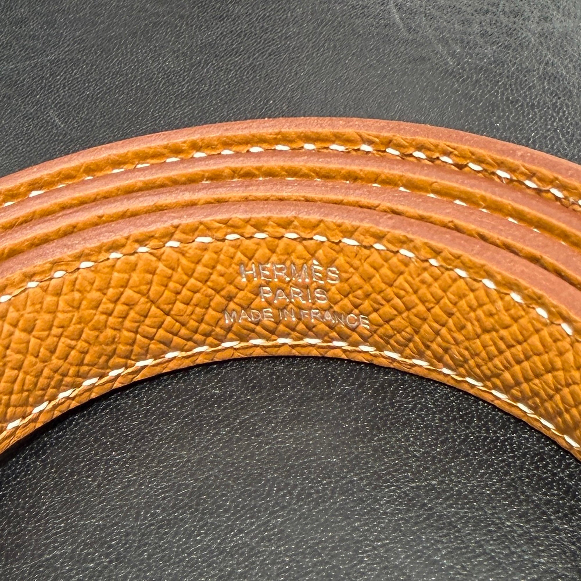 HERMES Evelyn Amazon TPM "Gold" G刻印 エルメス エブリン アマゾン TPM "ゴールド" レザーショルダーバッグ G刻印