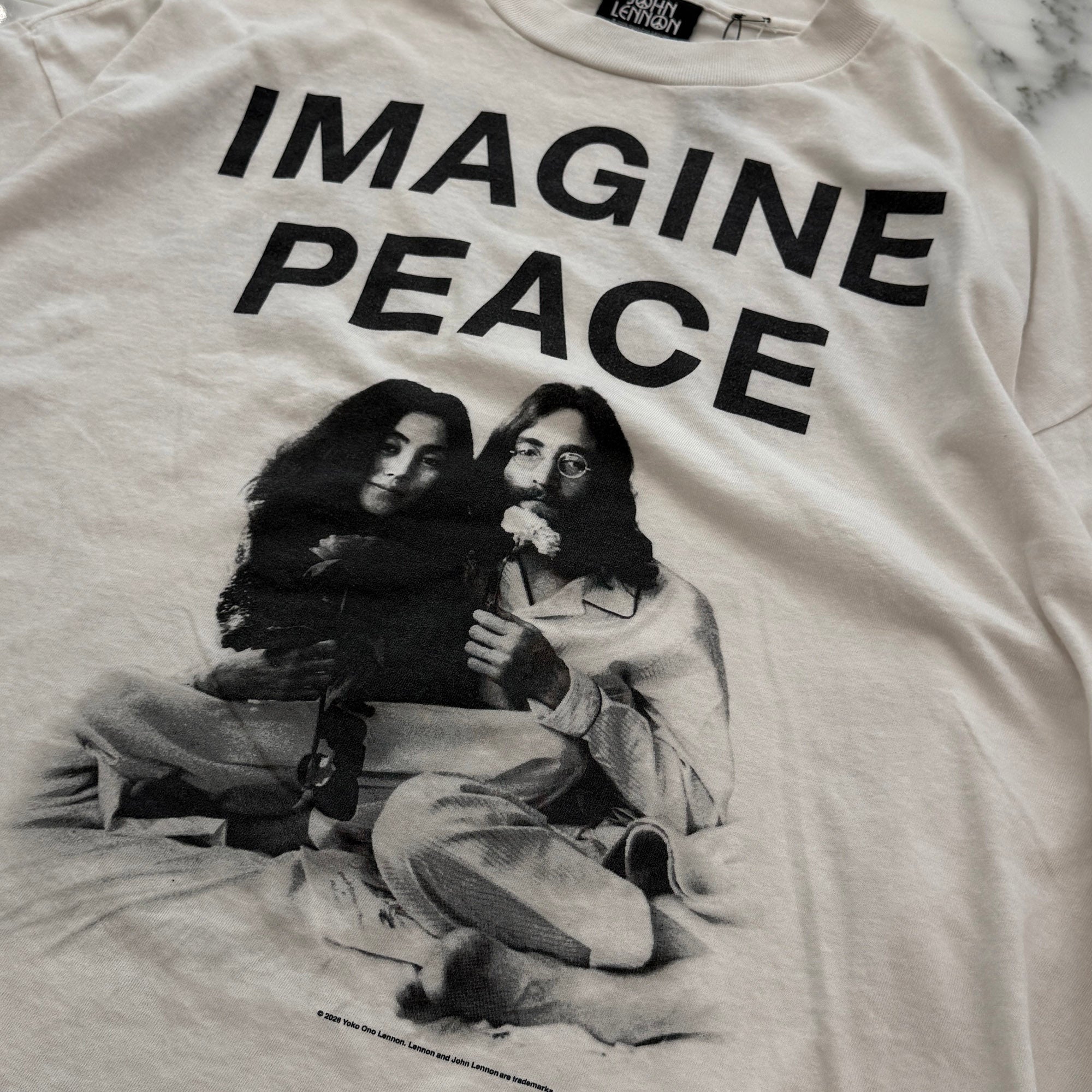 SAINT Mxxxxxx × JOHN LENNON 2026SS "IMAGINE PEACE" S/S Tee SM-MK8-0000-C27 Size XXL セントマイケル×ジョンレノン "イマジン・ピース" 半袖Tシャツ サイズXXL