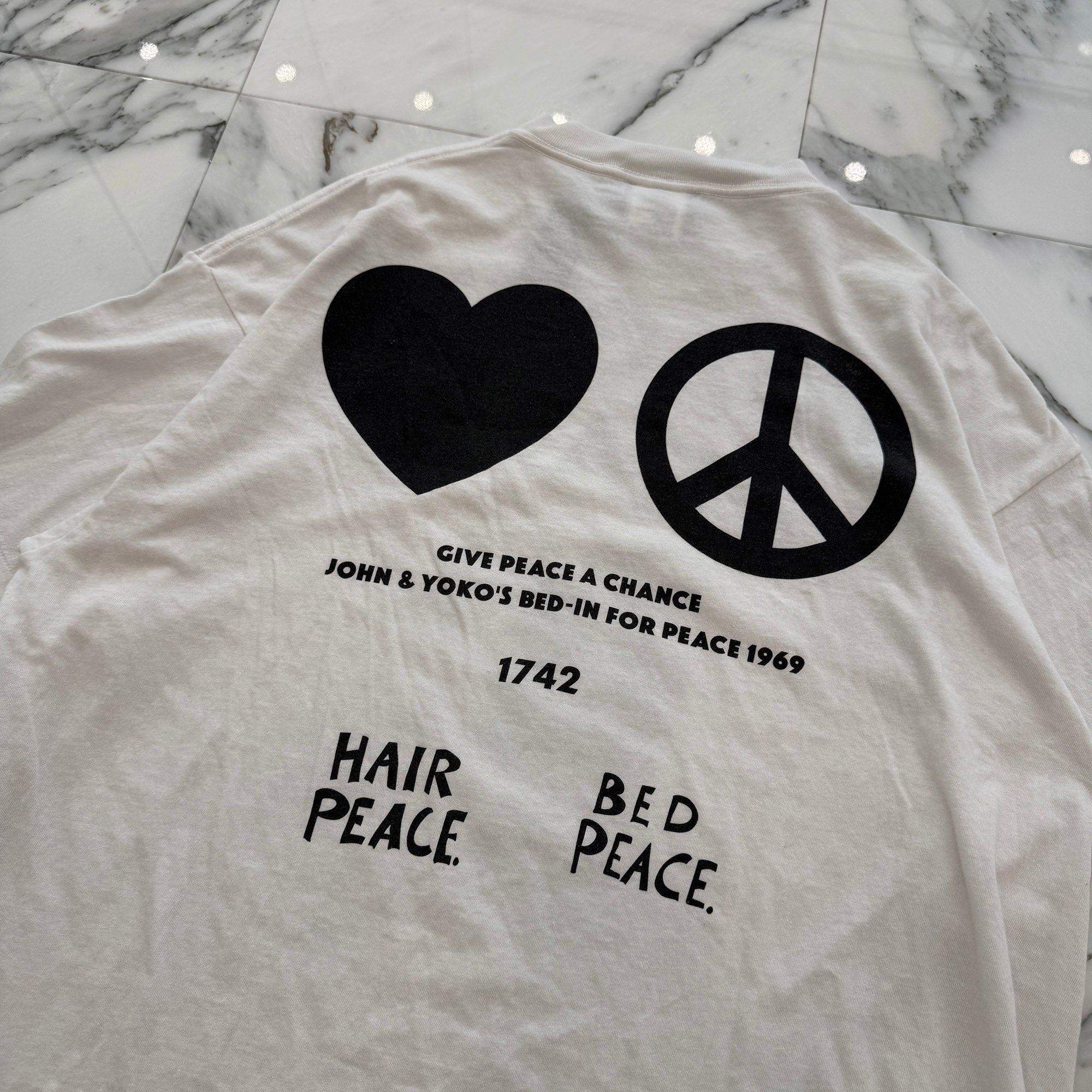 SAINT Mxxxxxx × JOHN LENNON 2026SS "IMAGINE PEACE" S/S Tee SM-MK8-0000-C27 Size XXL セントマイケル×ジョンレノン "イマジン・ピース" 半袖Tシャツ サイズXXL