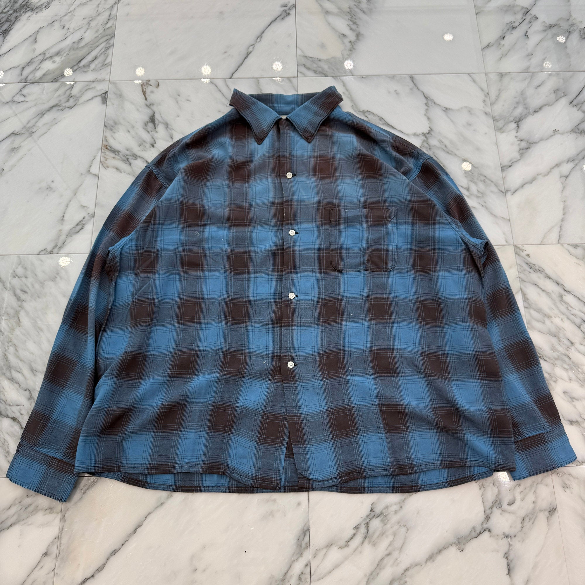 SAINT Mxxxxxx 2026SS Rayon Check Shirt SM-MK3-0000-044 Size XL セントマイケル レーヨンチェックシャツ サイズXL