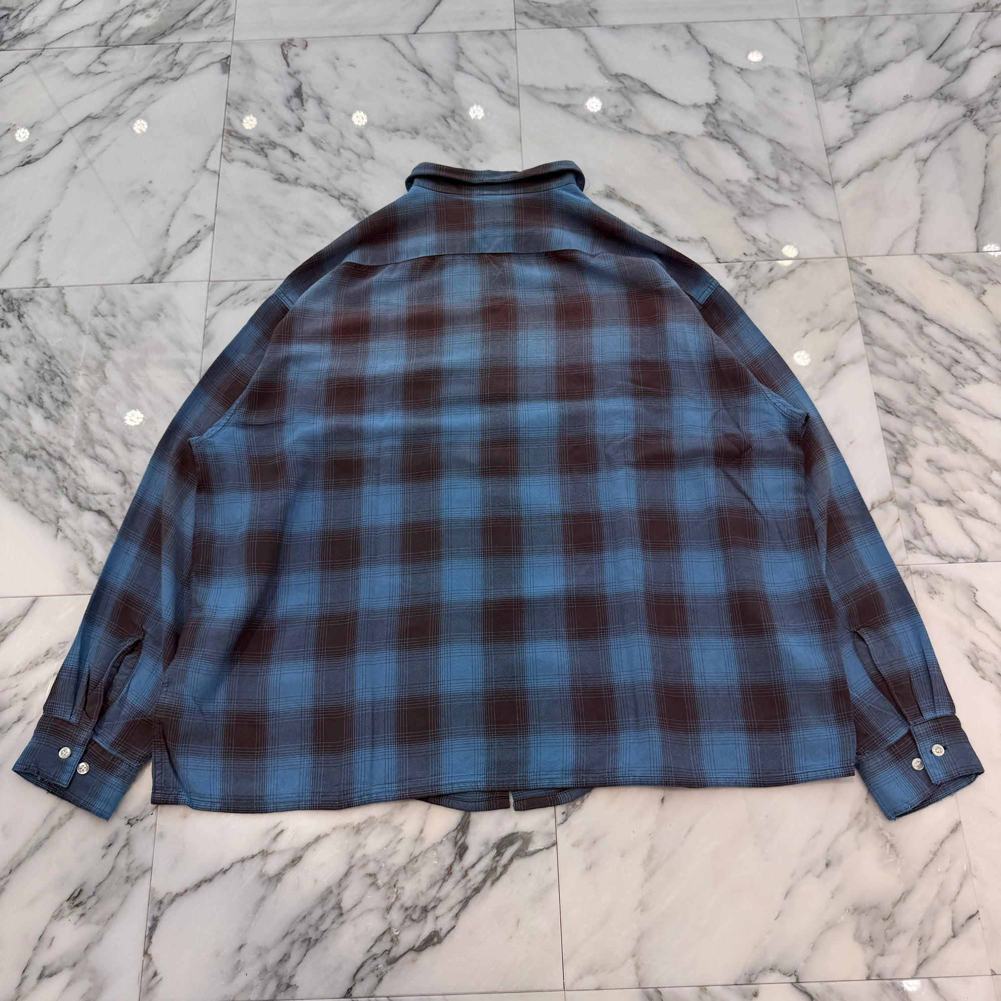 SAINT Mxxxxxx 2026SS Rayon Check Shirt SM-MK3-0000-044 Size XL セントマイケル レーヨンチェックシャツ サイズXL