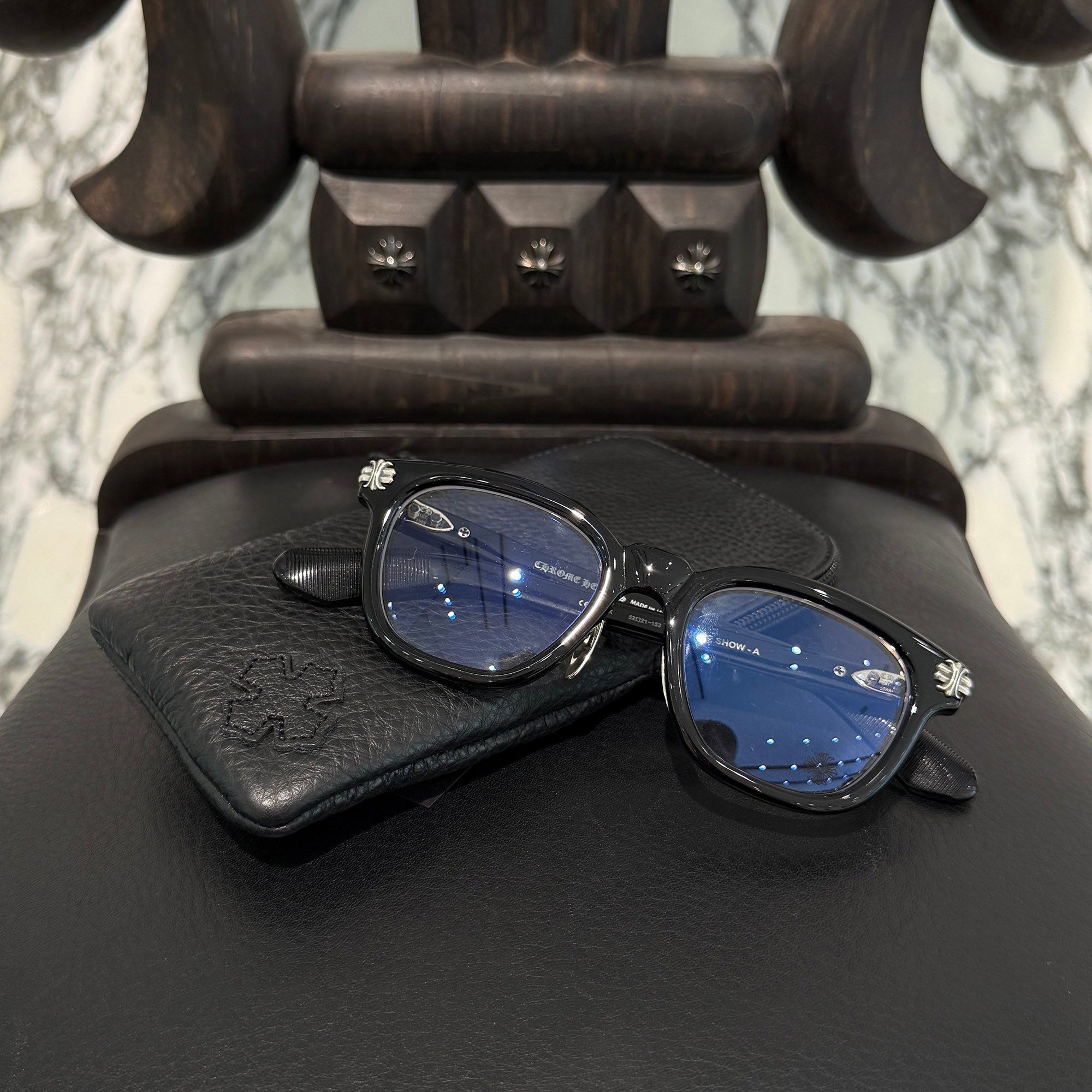 CHROME HEARTS SMOKE SHOW-A Sunglasses Size 52□21-153 クロムハーツ スモークショー-A サングラス サイズ52□21-153