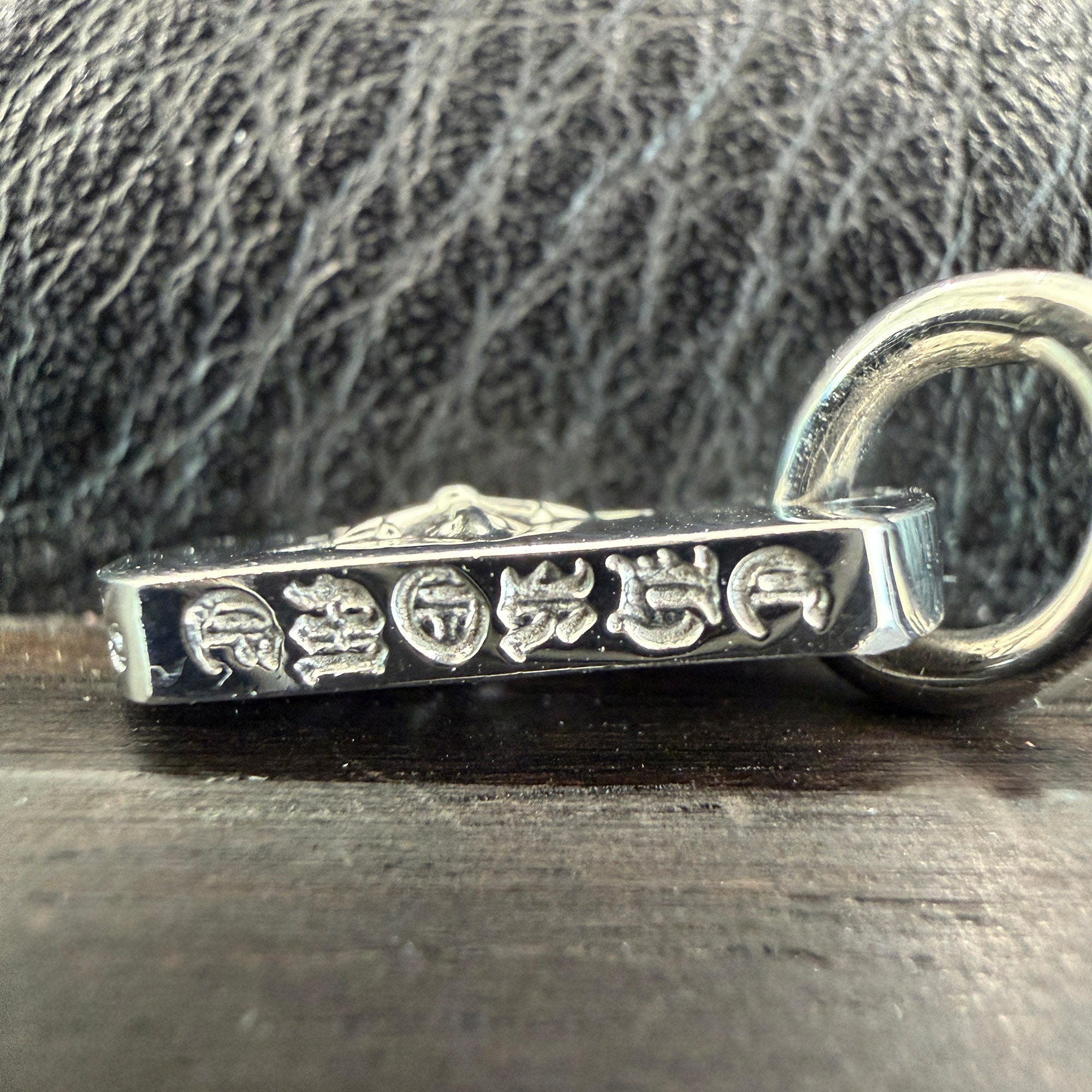 CHROME HEARTS 18K WG TINY STAR Dock Tag Pendant Charm クロムハーツ 18K ホワイトゴールド タイニー スター ドッグタグ ペンダントチャーム