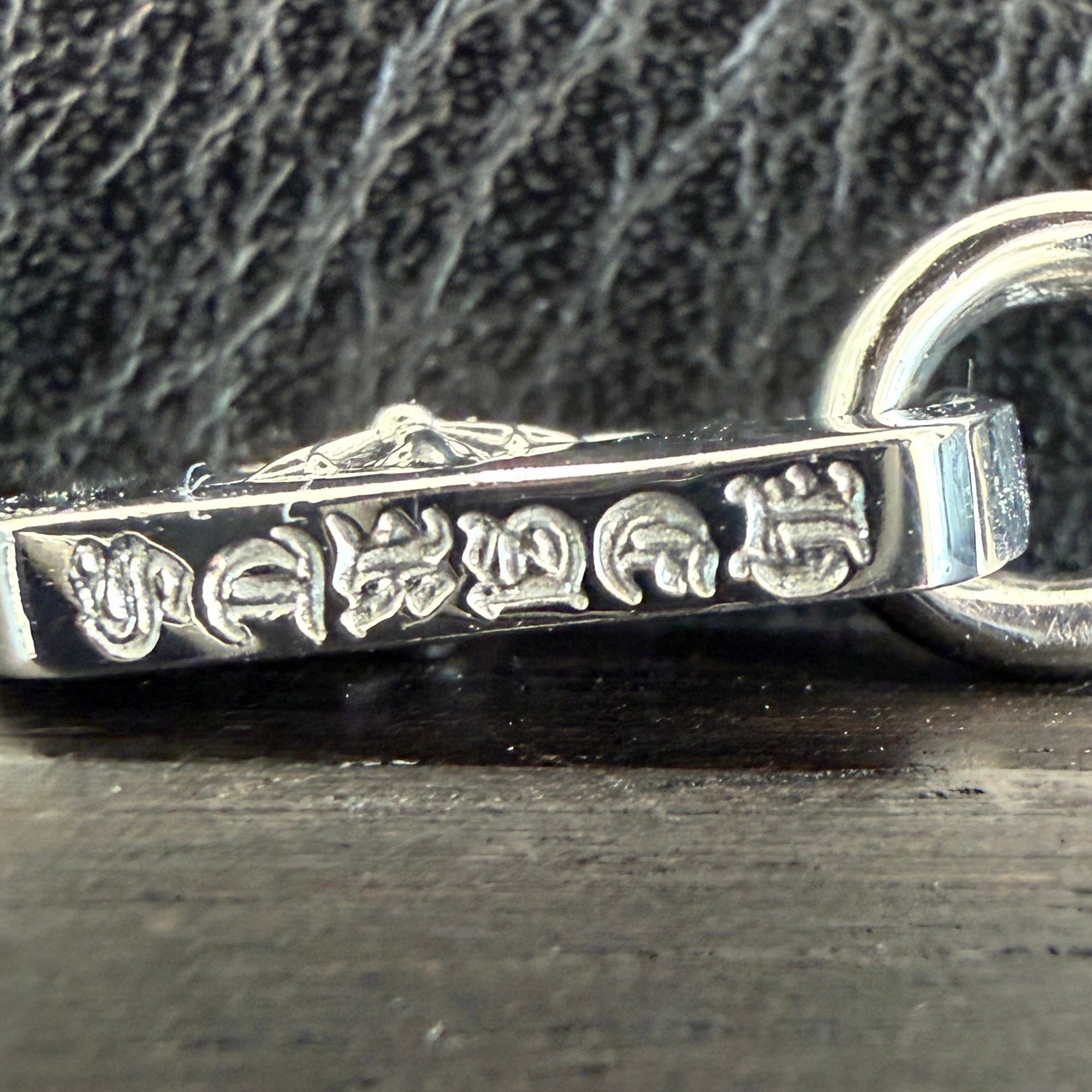 CHROME HEARTS 18K WG TINY STAR Dock Tag Pendant Charm クロムハーツ 18K ホワイトゴールド タイニー スター ドッグタグ ペンダントチャーム