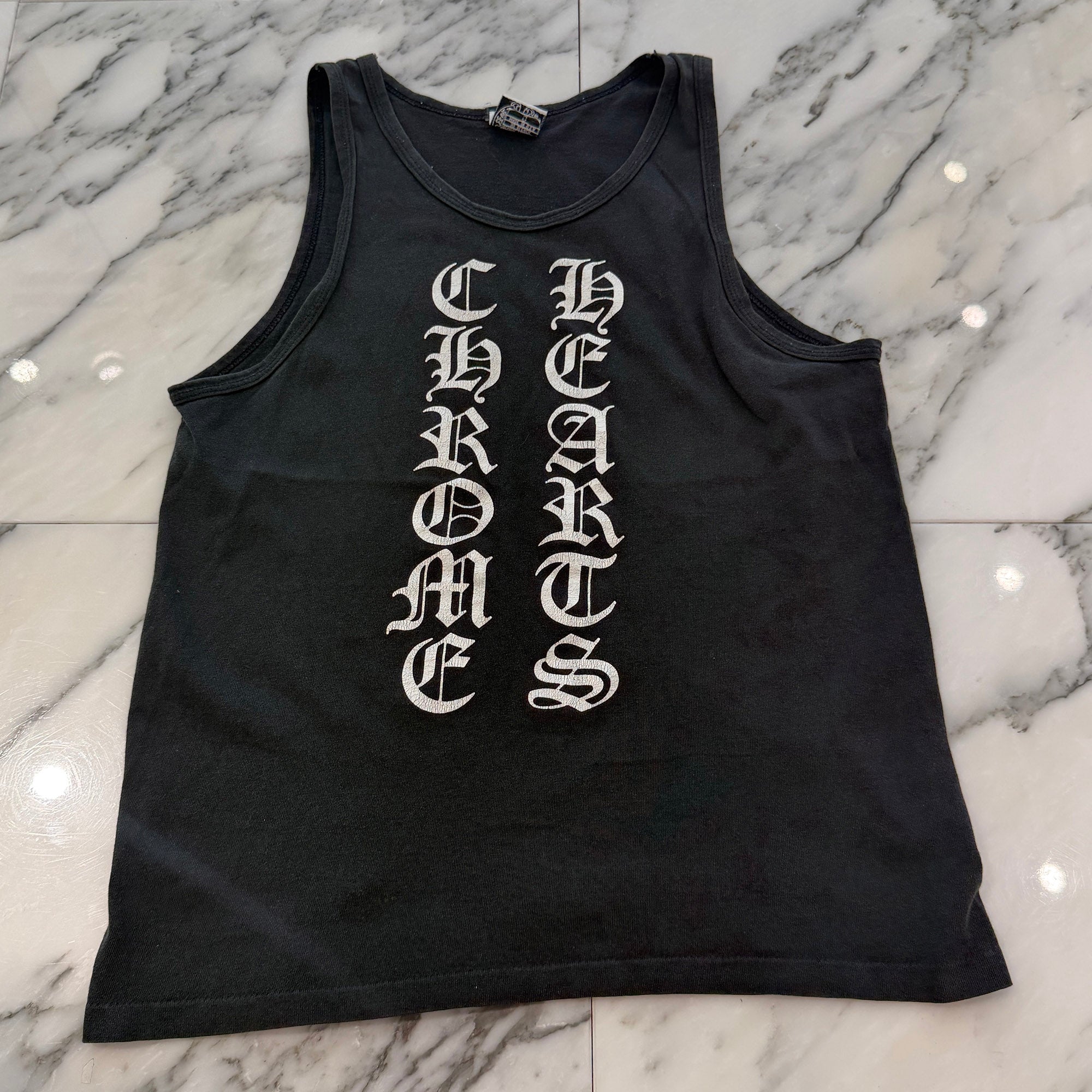 CHROME HEARTS Script Logo Print Tank Top Size S クロムハーツ スクリプトロゴ プリントタンクトップ サイズS