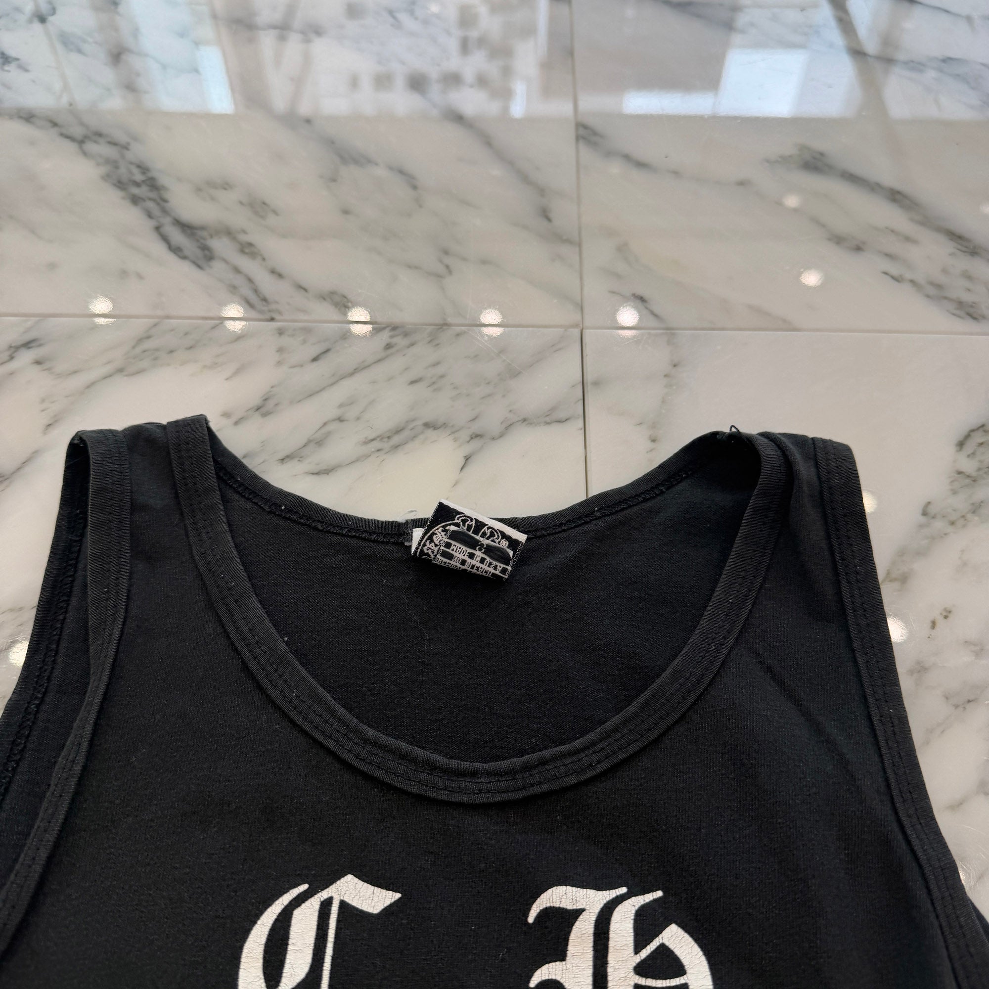 CHROME HEARTS Script Logo Print Tank Top Size S クロムハーツ スクリプトロゴ プリントタンクトップ サイズS