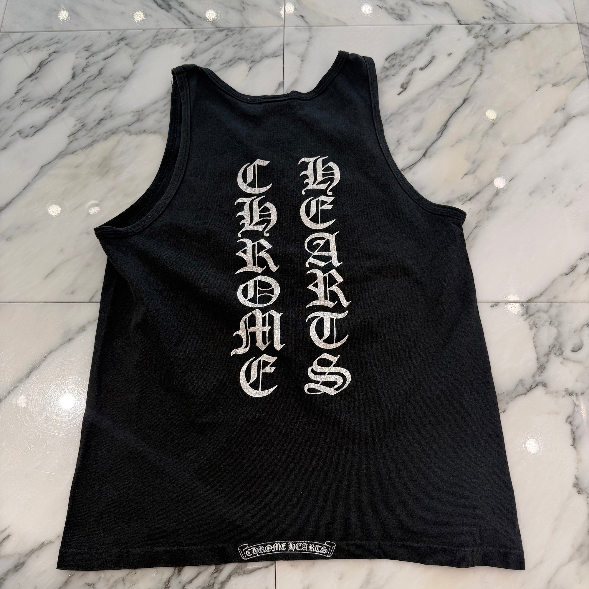CHROME HEARTS Script Logo Print Tank Top Size S クロムハーツ スクリプトロゴ プリントタンクトップ サイズS