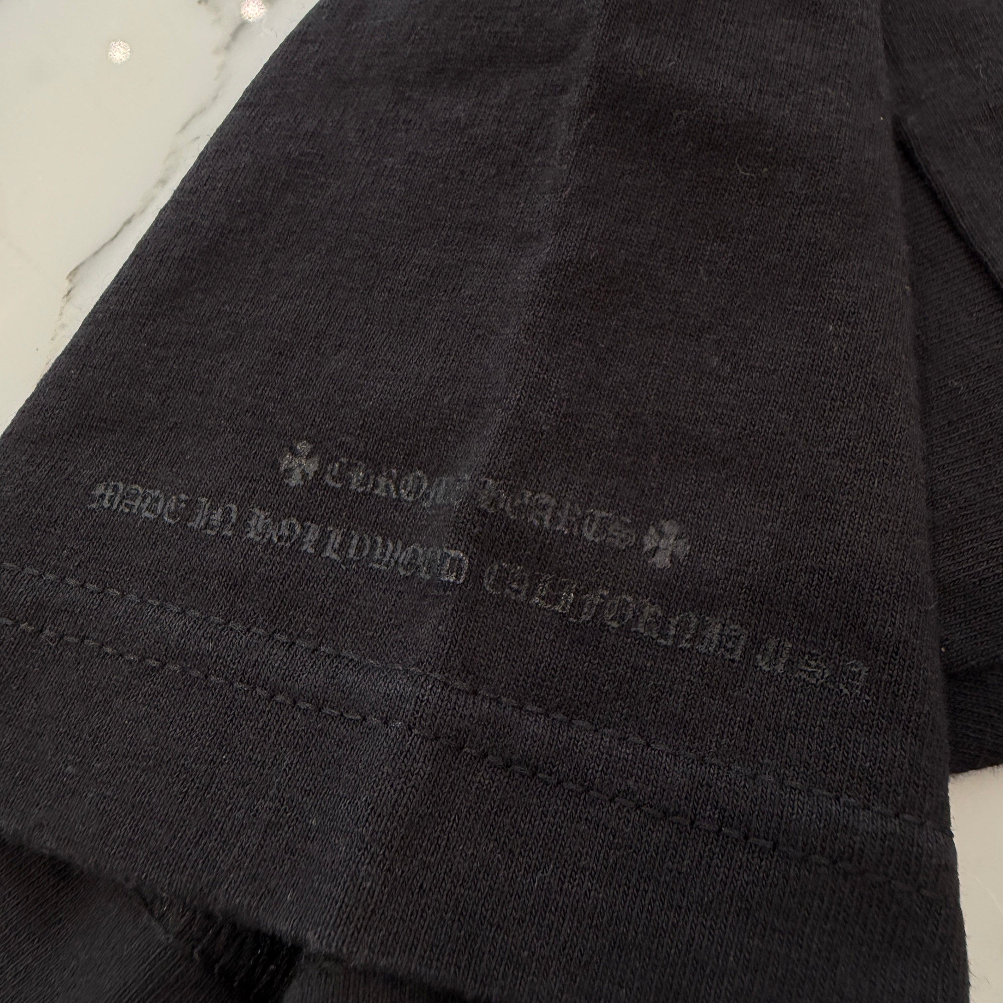 CHROME HEARTS Scroll Logo Label Circle CH Plus Tee Size S クロムハーツ スクロールロゴラベル サークル CHプラス Tシャツ サイズS