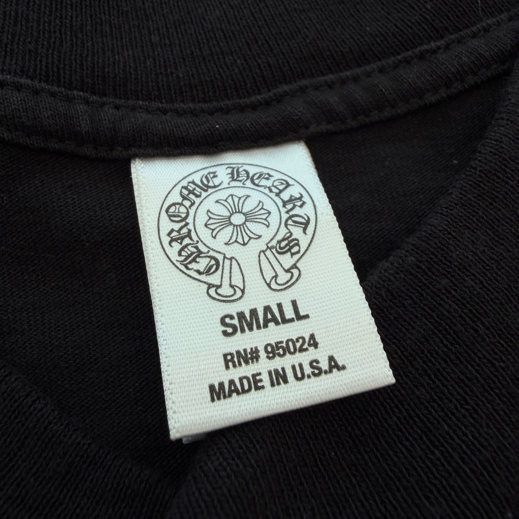 CHROME HEARTS Scroll Logo Label Circle CH Plus Tee Size S クロムハーツ スクロールロゴラベル サークル CHプラス Tシャツ サイズS