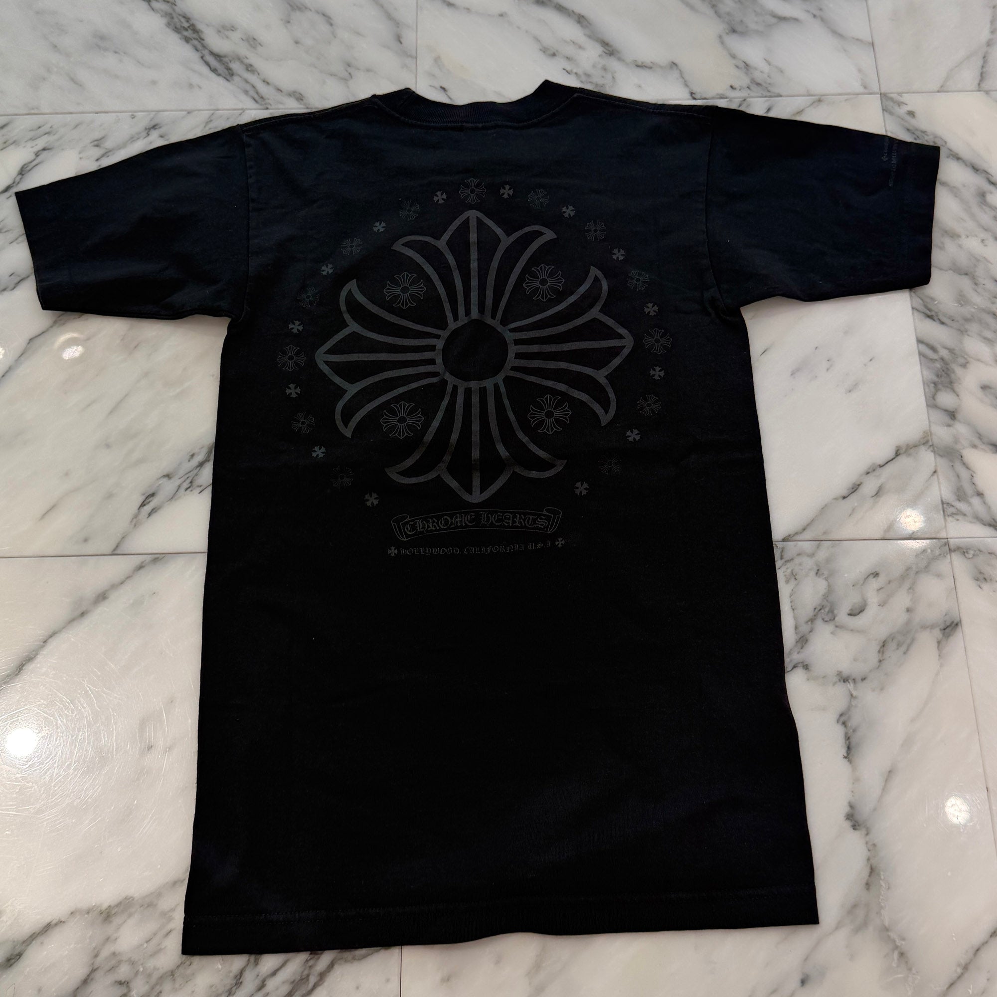 CHROME HEARTS Scroll Logo Label Circle CH Plus Tee Size S クロムハーツ スクロールロゴラベル サークル CHプラス Tシャツ サイズS