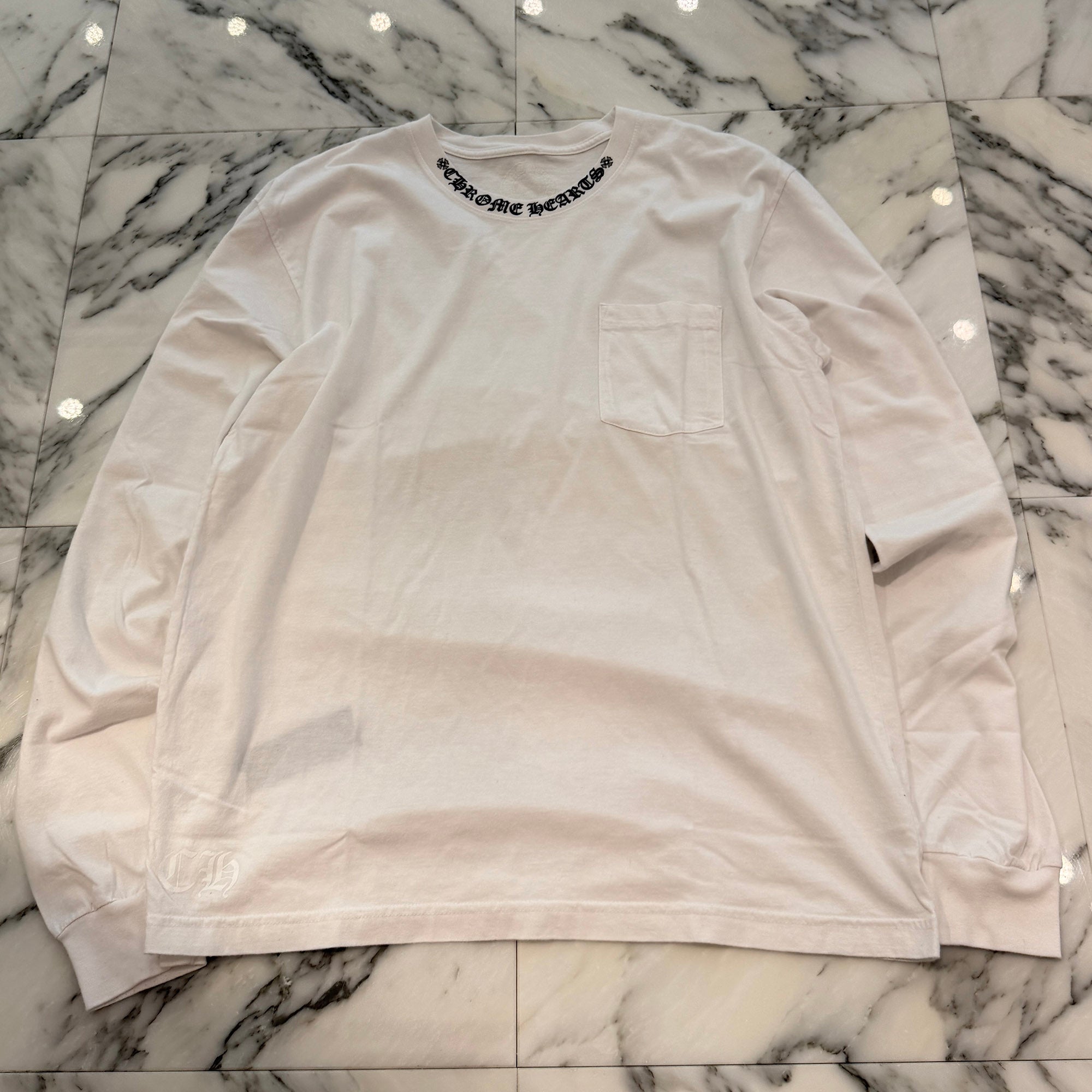 CHROME HEARTS Neck Logo Long Sleeve Tee Size XL クロムハーツ ネックロゴ ロングスリーブTシャツ サイズXL