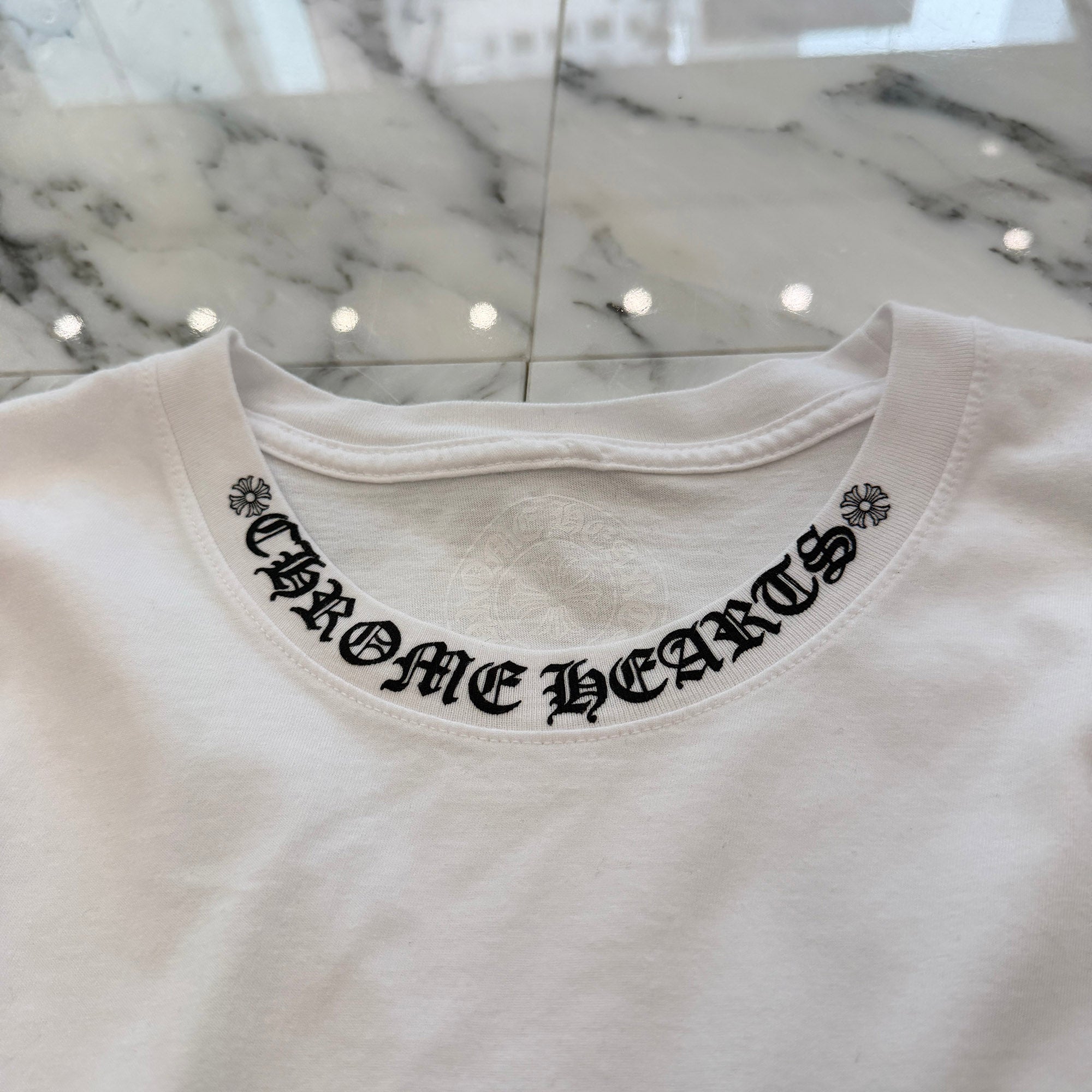 CHROME HEARTS Neck Logo Long Sleeve Tee Size XL クロムハーツ ネックロゴ ロングスリーブTシャツ サイズXL