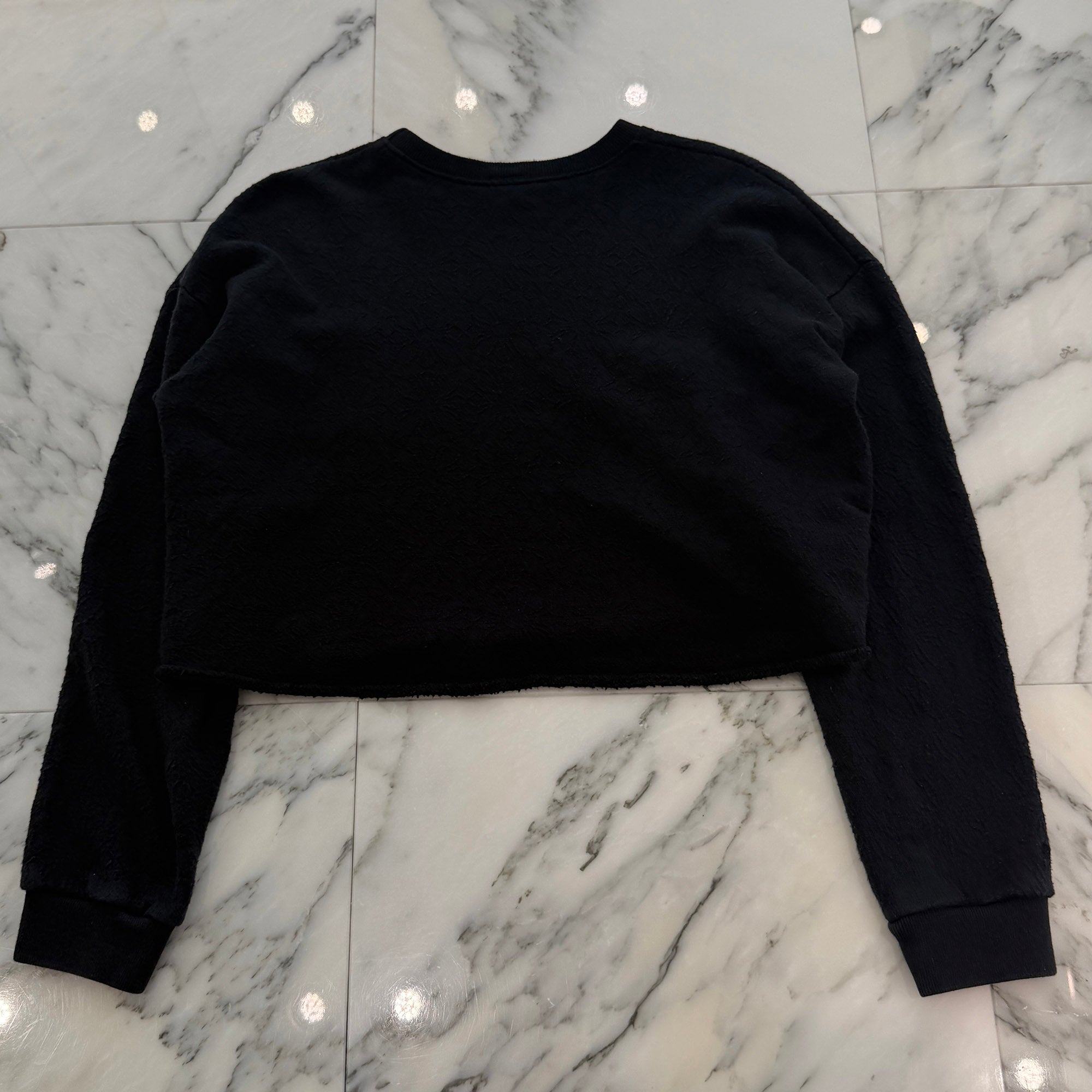 CHROME HEARTS Y NOT Vertical Logo Cropped Sweat Shirt Size S クロムハーツ ワイノット ヴァーティカルロゴ クロップド スウェットシャツ Tシャツ サイズS