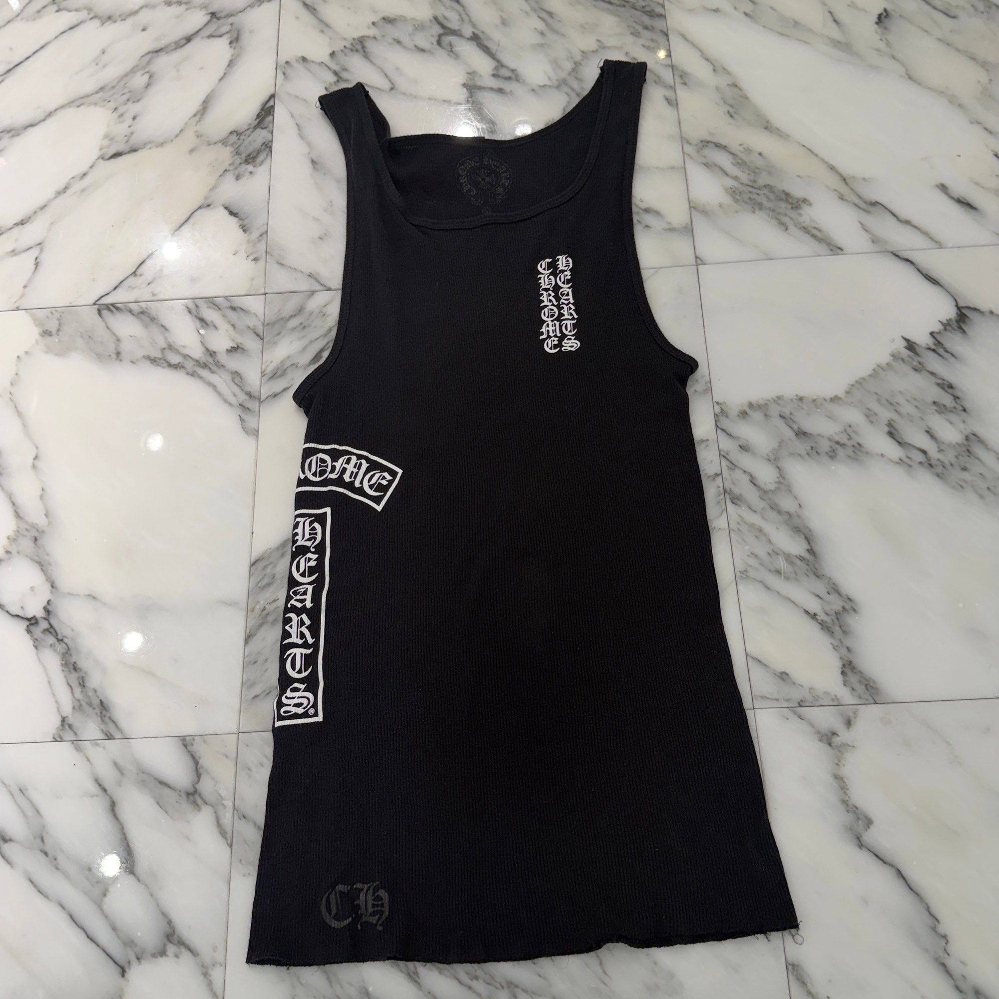 CHROME HEARTS Vertical Side Logo Tank Top Size L クロムハーツ ヴァーティカル サイドロゴ タンクトップ サイズL