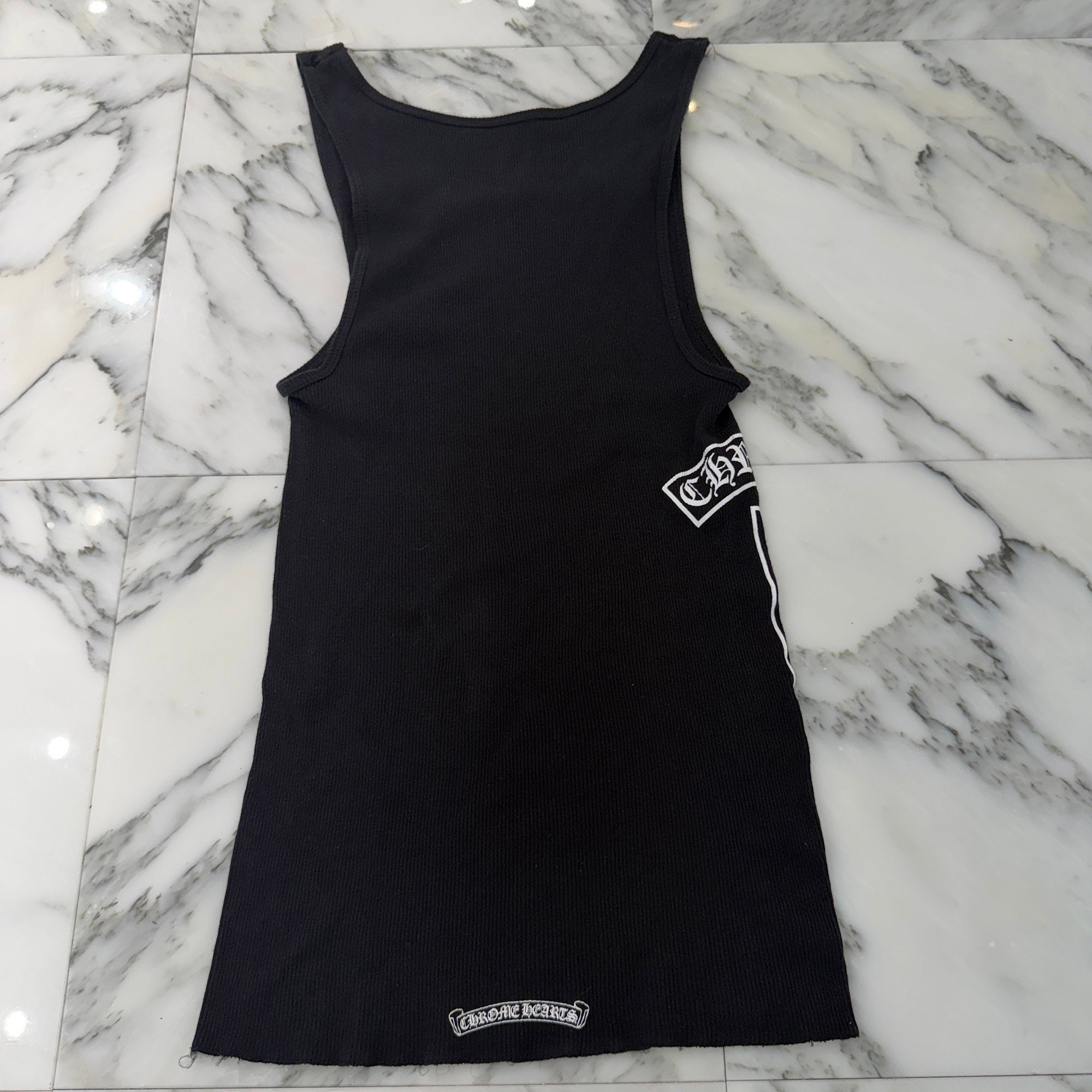 CHROME HEARTS Vertical Side Logo Tank Top Size L クロムハーツ ヴァーティカル サイドロゴ タンクトップ サイズL