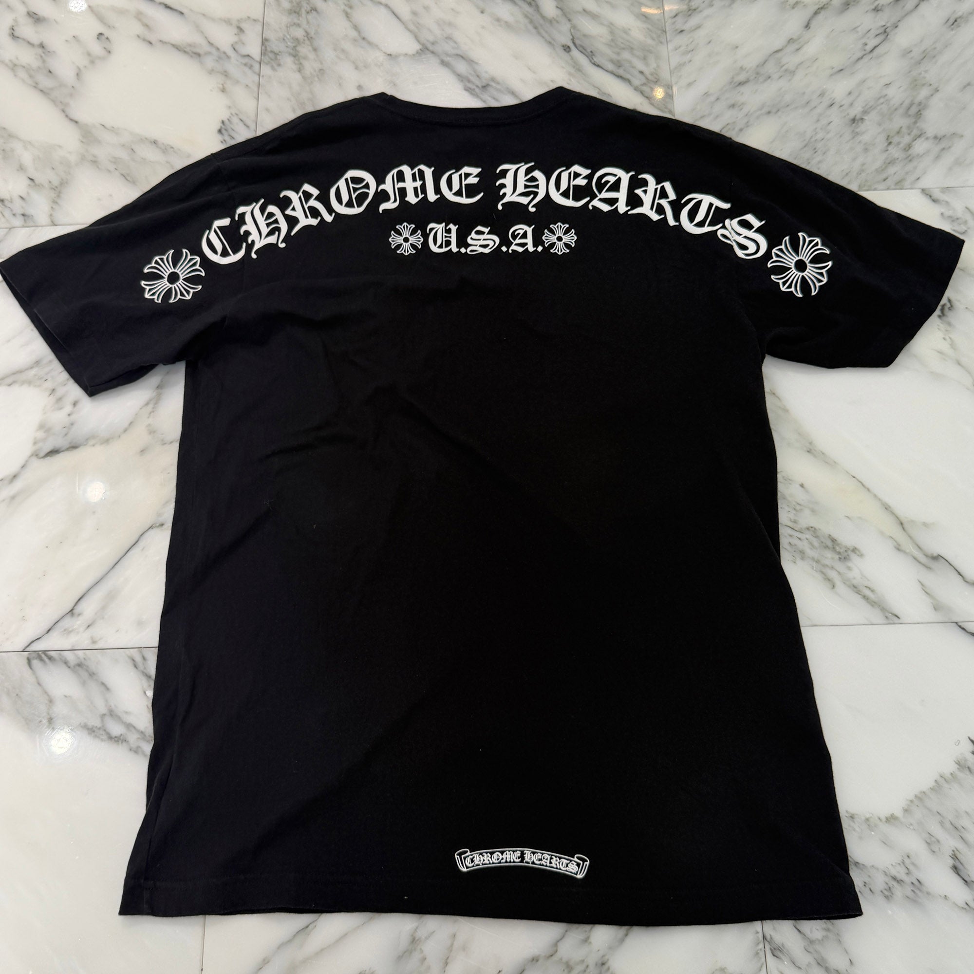 CHROME HEARTS Back Arch USA Logo Tee Size L クロムハーツ バックアーチ USA ロゴ Tシャツ サイズL