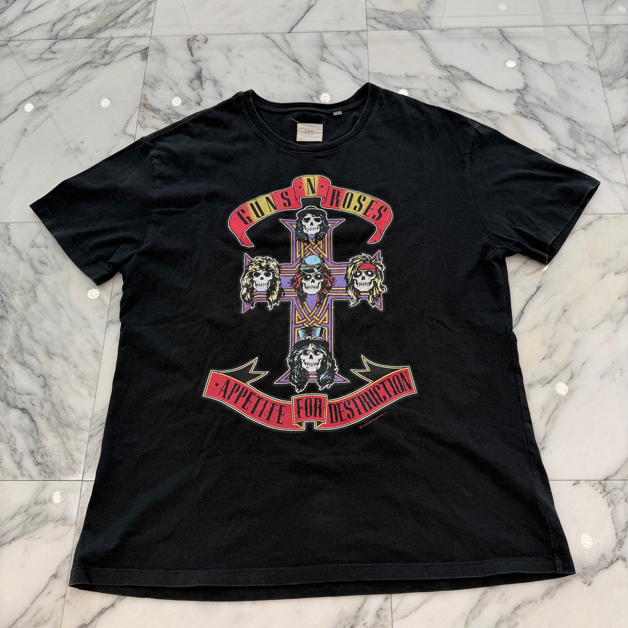 ESSENTIALS FEAR OF GOD 2015-2016 Guns N' Roses Appetite for Destruction Tee Size L エッセンシャル フィアオブゴッド ガンズアンドローゼス アペタイト フォー ディストラクション Tシャツ サイズL