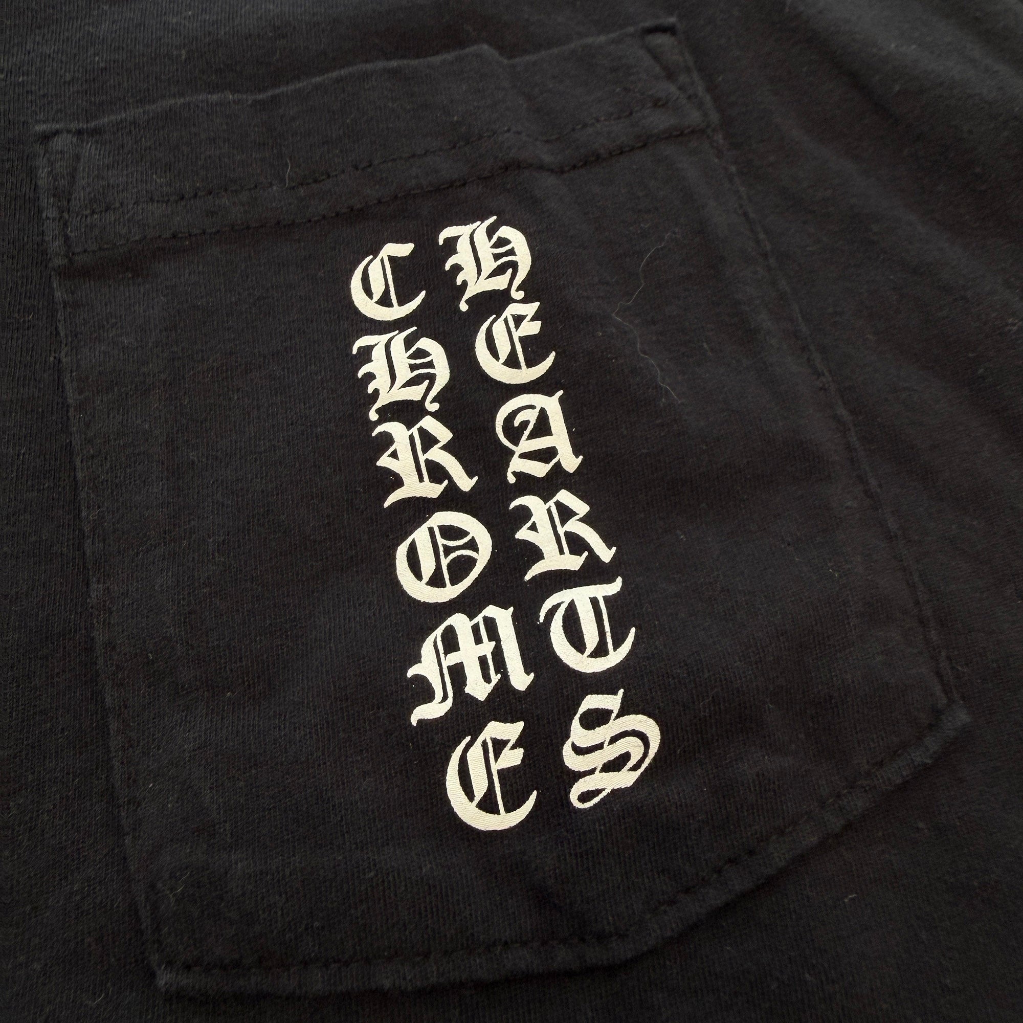 CHROME HEARTS Vertical T Bar Logo Back Horseshoe Print Tee Size L クロムハーツ バーティカル Tバーロゴ バックホースシュー Tシャツ サイズL
