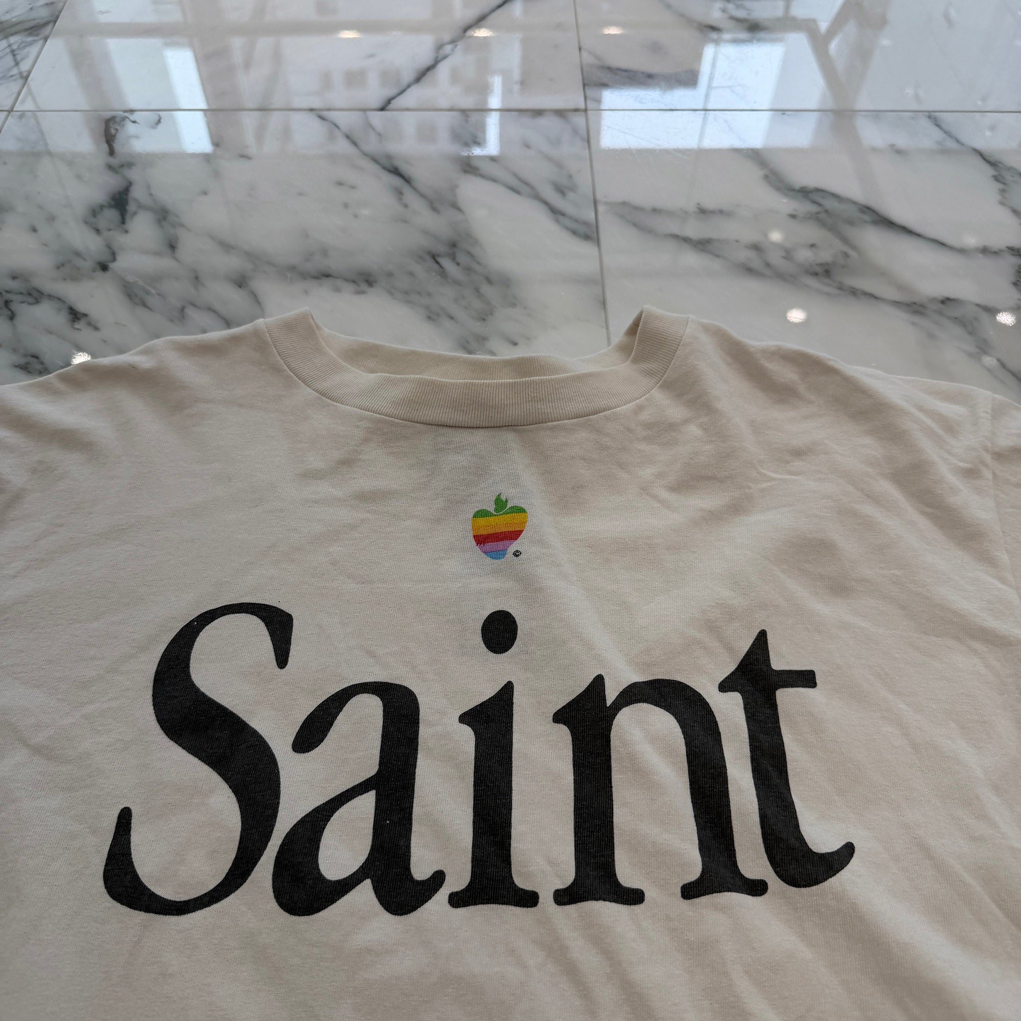 SAINT Mxxxxxx 2023AW "HEART SAINT" S/S Tee SM-A23-0000-005 Size L セントマイケル "ハートセイント" 半袖Tシャツ サイズL