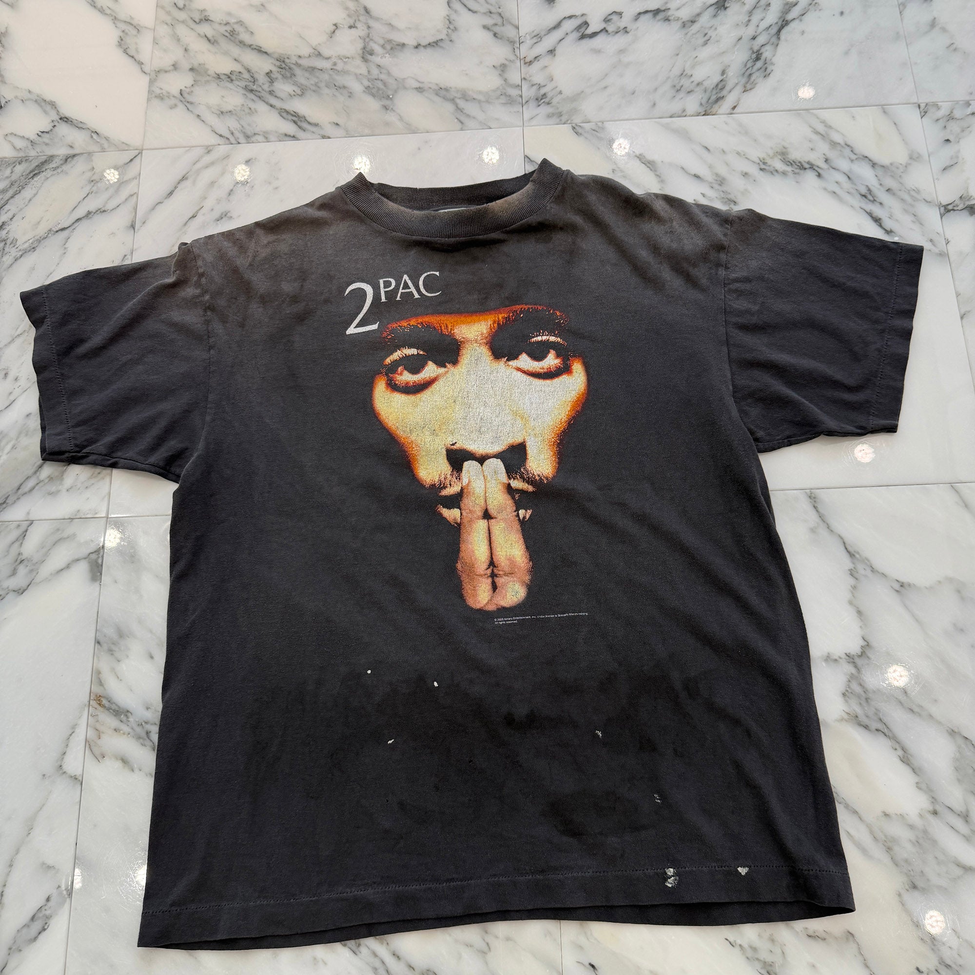 SAINT Mxxxxxx × 2PAC 2025SS "2PC" S/S Tee SM-HR8-0000-C14 Size S セントマイケル×2パック "2PC" 半袖Tシャツ サイズS