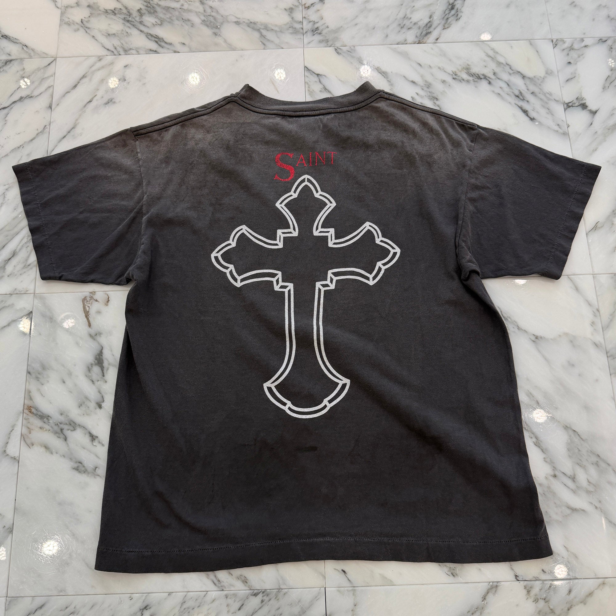 SAINT Mxxxxxx × 2PAC 2025SS "2PC" S/S Tee SM-HR8-0000-C14 Size S セントマイケル×2パック "2PC" 半袖Tシャツ サイズS
