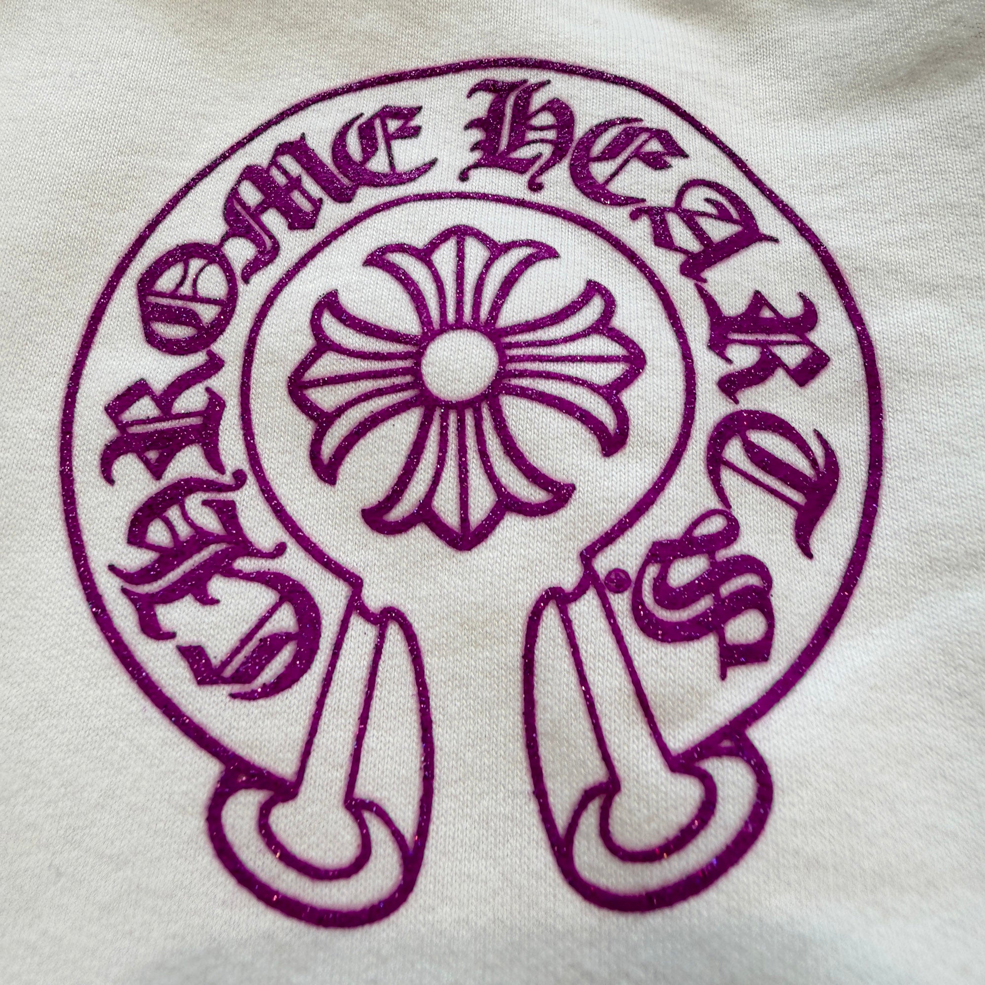 CHROME HEARTS 2024SS Online Limited Purple Glitter Hoodie Size XL クロムハーツ オンライン限定 パープルグリッターフーディー サイズXL