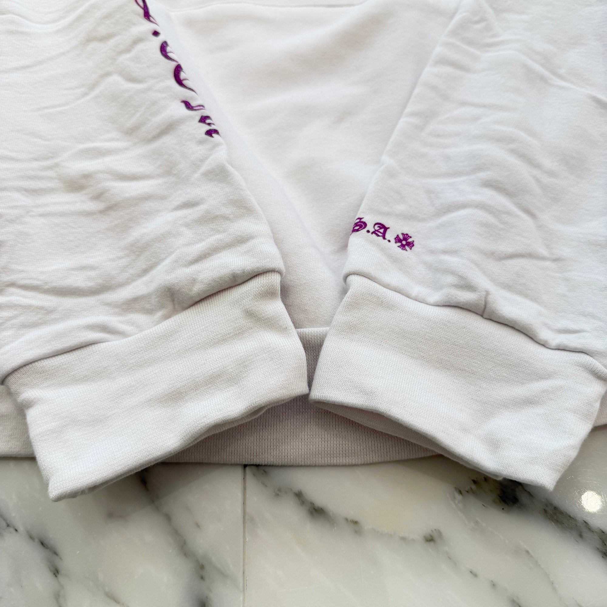 CHROME HEARTS 2024SS Online Limited Purple Glitter Hoodie Size XL クロムハーツ オンライン限定 パープルグリッターフーディー サイズXL