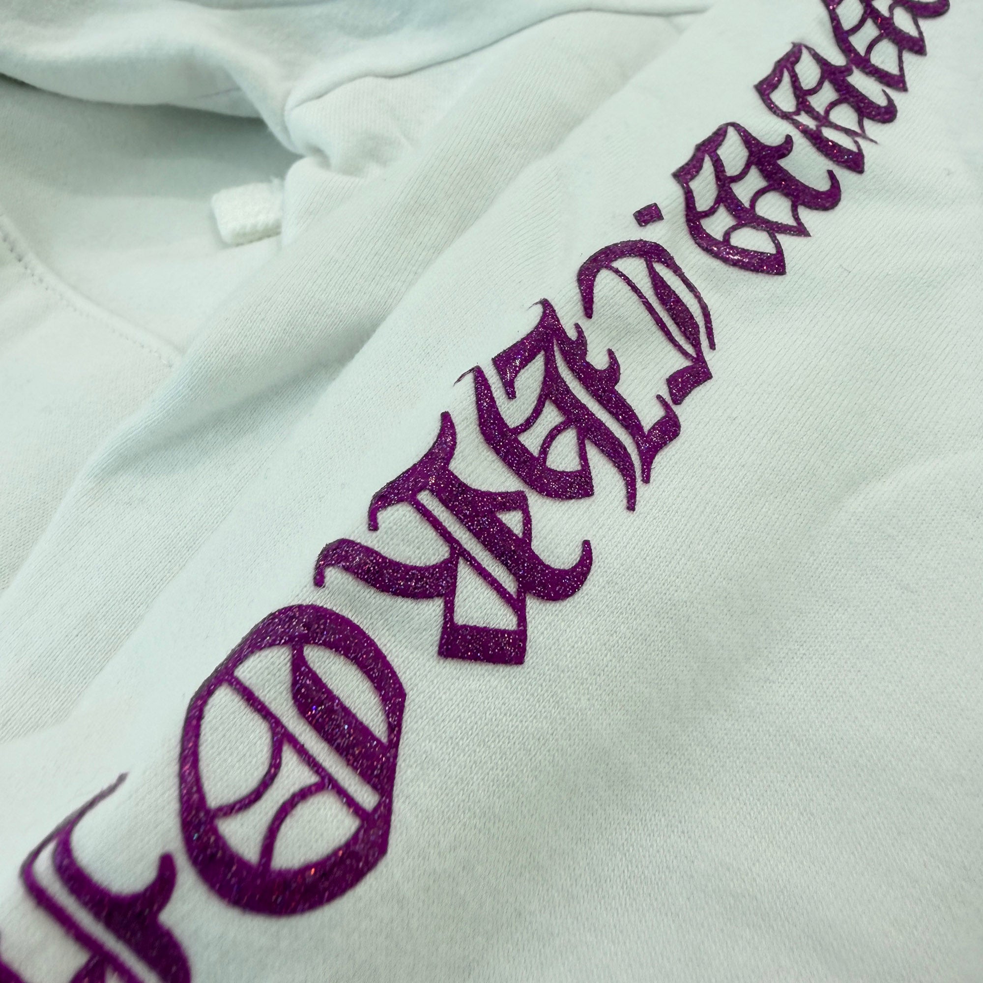 CHROME HEARTS 2024SS Online Limited Purple Glitter Hoodie Size XL クロムハーツ オンライン限定 パープルグリッターフーディー サイズXL