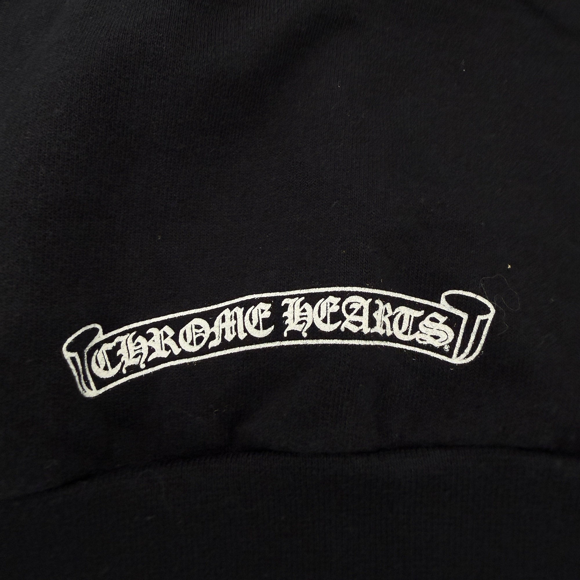 CHROME HEARTS Floral Cross Horseshoe Pullover Hoodie Size S クロムハーツ フローラルクロス ホースシュー プルオーバーフーディ サイズS