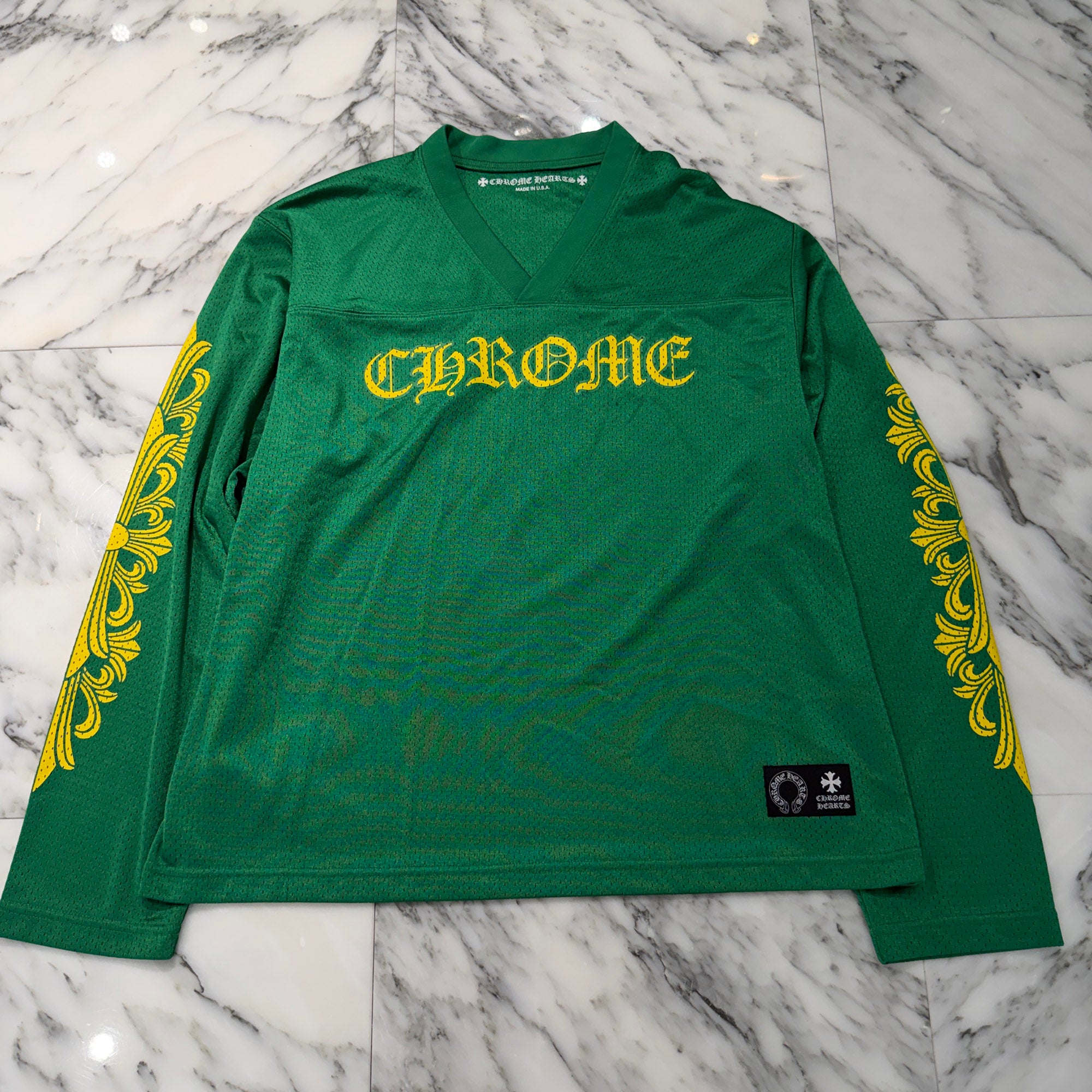 CHROME HEARTS Mesh Warm Up Jersey Size S クロムハーツ メッシュ
