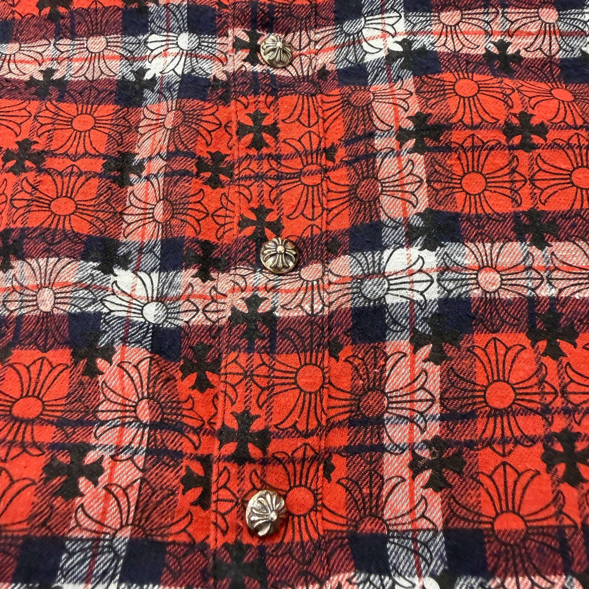 CHROME HEARTS Y NOT Loose Ends Check Shirt Size XXL クロムハーツ ワイノット ルーズエンド チェックシャツ サイズXXL