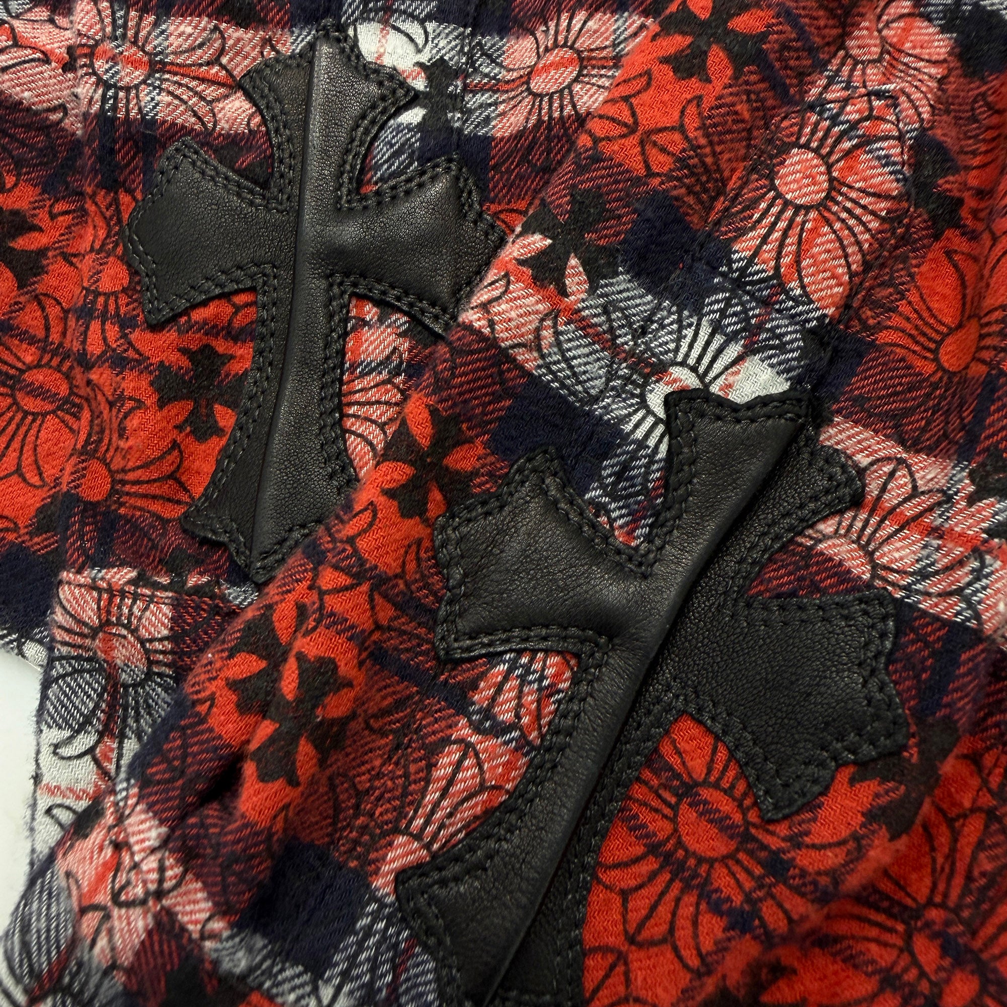 CHROME HEARTS Y NOT Loose Ends Check Shirt Size XXL クロムハーツ ワイノット ルーズエンド チェックシャツ サイズXXL