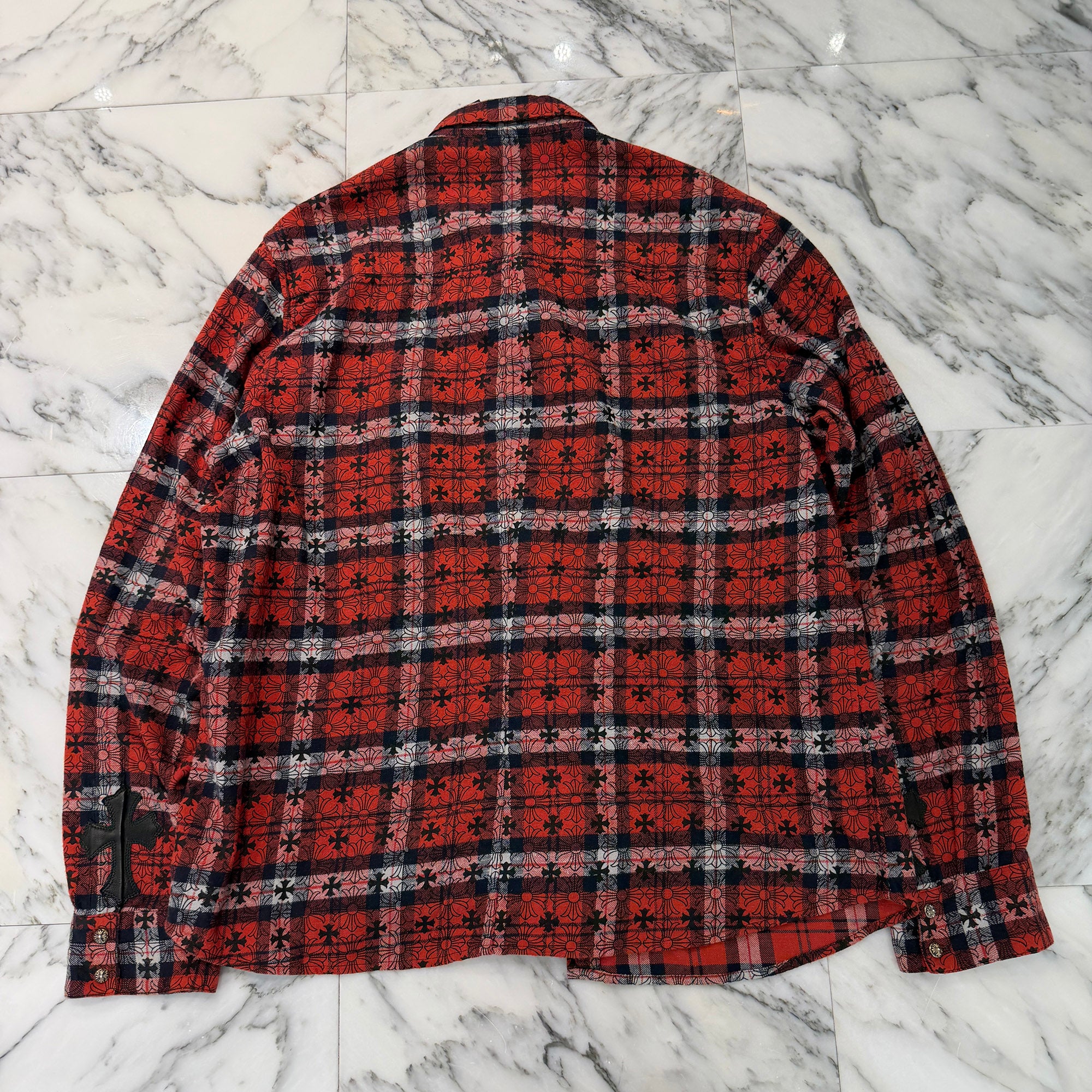 CHROME HEARTS Y NOT Loose Ends Check Shirt Size XXL クロムハーツ ワイノット ルーズエンド チェックシャツ サイズXXL