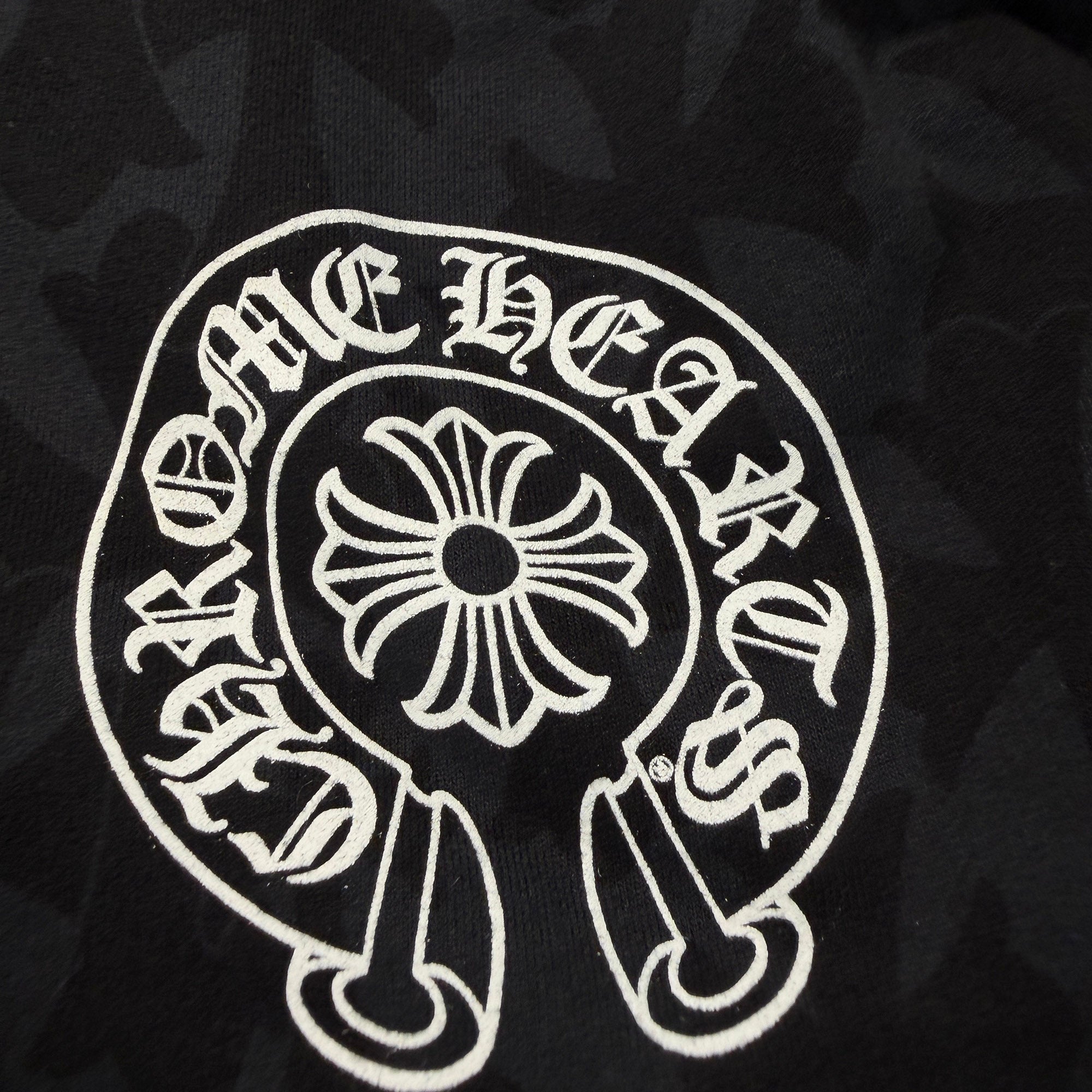 CHROME HEARTS 2024SS Graveyard Cemetery Cross Zip Up Hoodie Size
