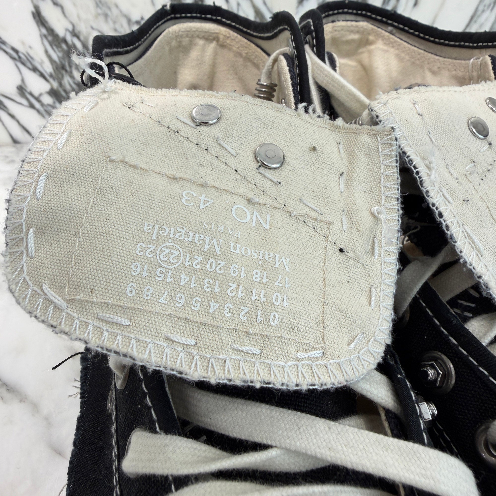 Maison Margiela 2025AW LOVE TO DEATH High Top Sneakers S97WS0082 Size 43(約28.0cm) メゾンマルジェラ ラブ・トゥ・デス ハイトップスニーカー サイズ43(約28.0cm)