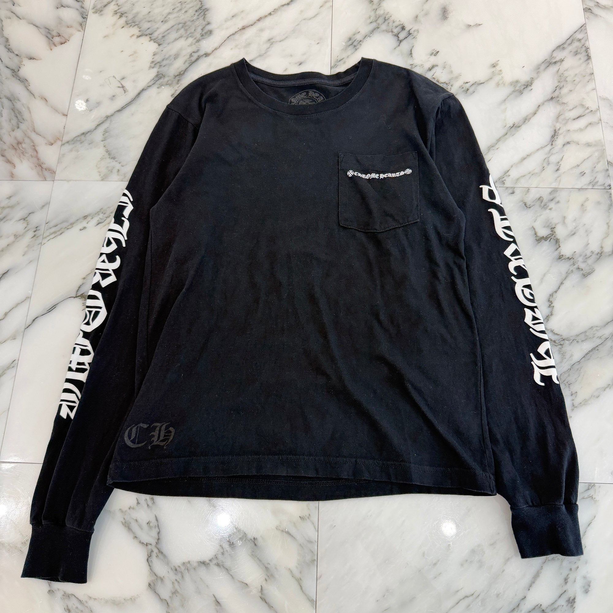 CHROME HEARTS Tire Track Long Sleeve Tee Size S クロムハーツ タイヤトラックロングスリーブTシャツ サイズS